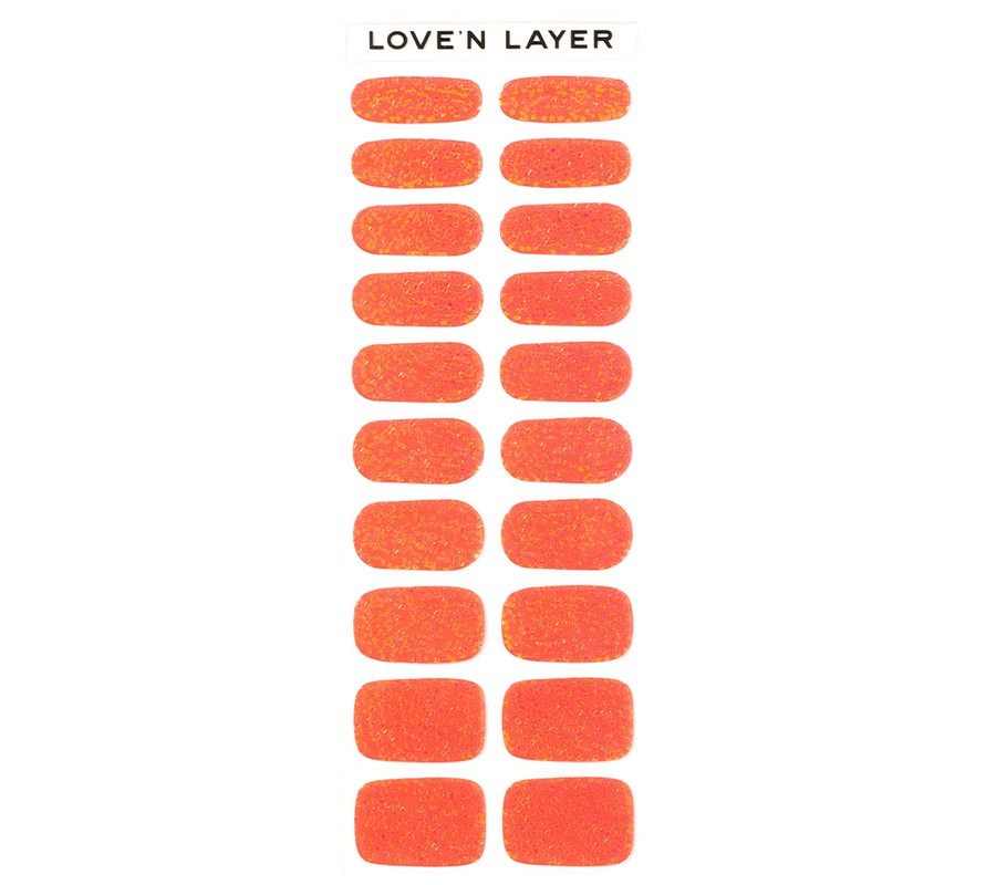 Lovenlayer – Square Sparkle Orange 1stk