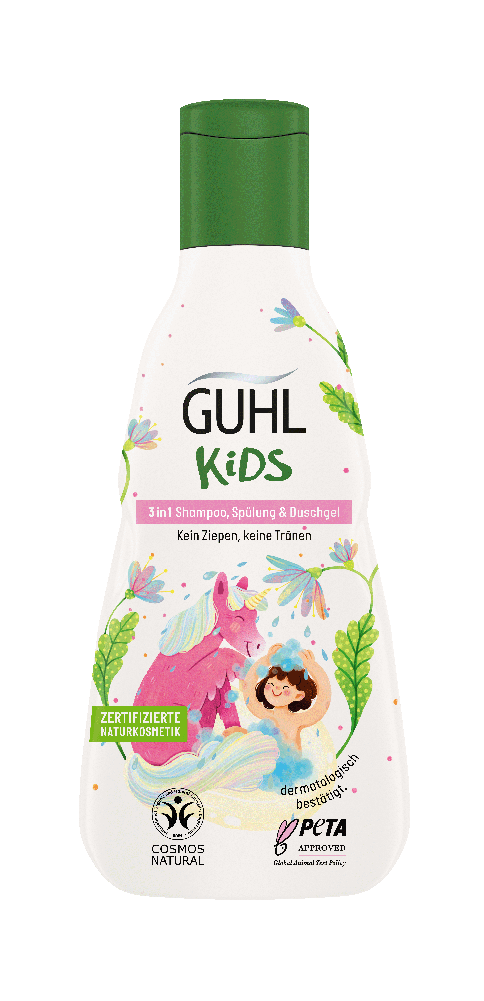 Guhl - Kids 3in1 Shampoo, Spülung, Duschgel Mandelmilch