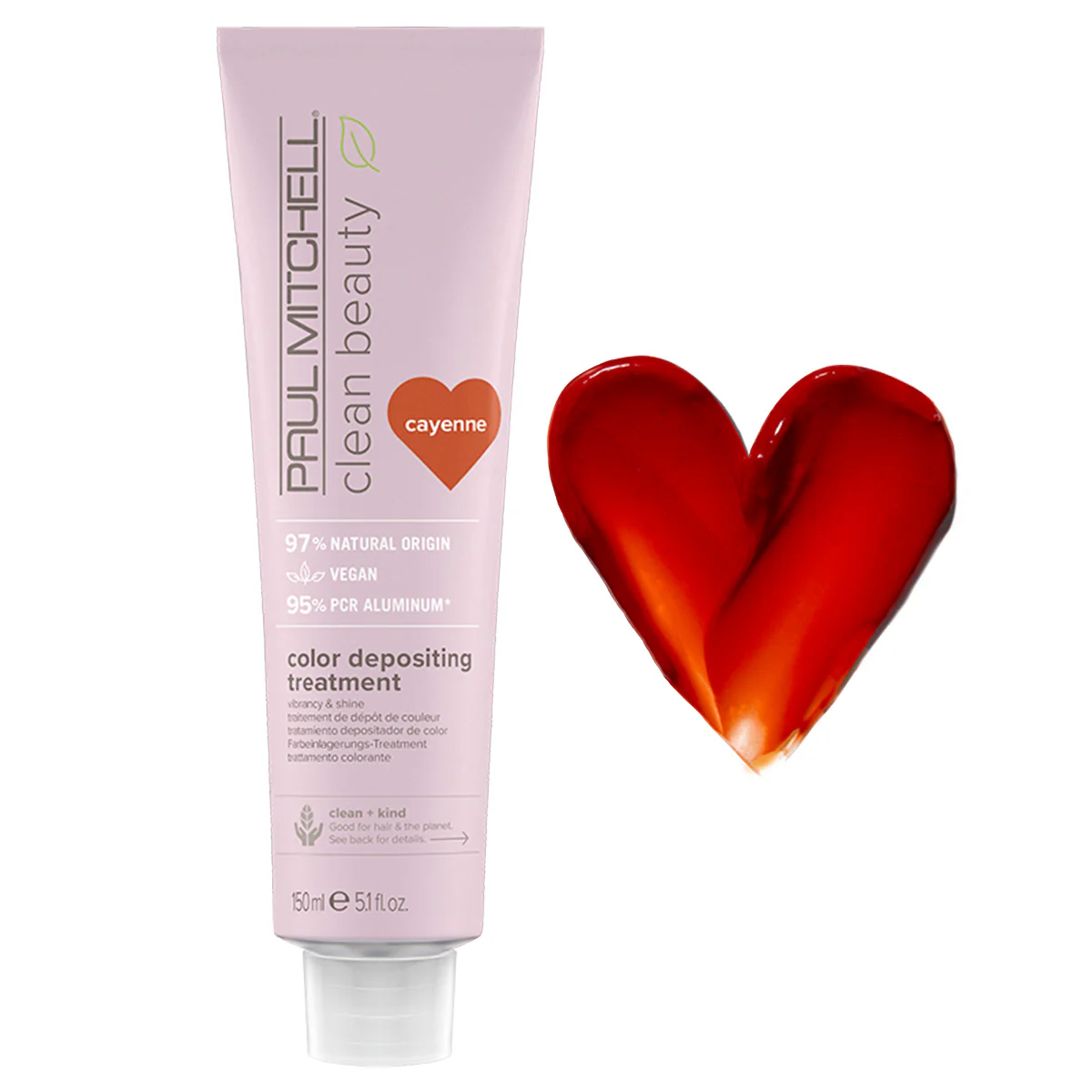 Paul Mitchell Clean Beauty Color Protect – Color Depositing Treatment – Cayenne 150ml