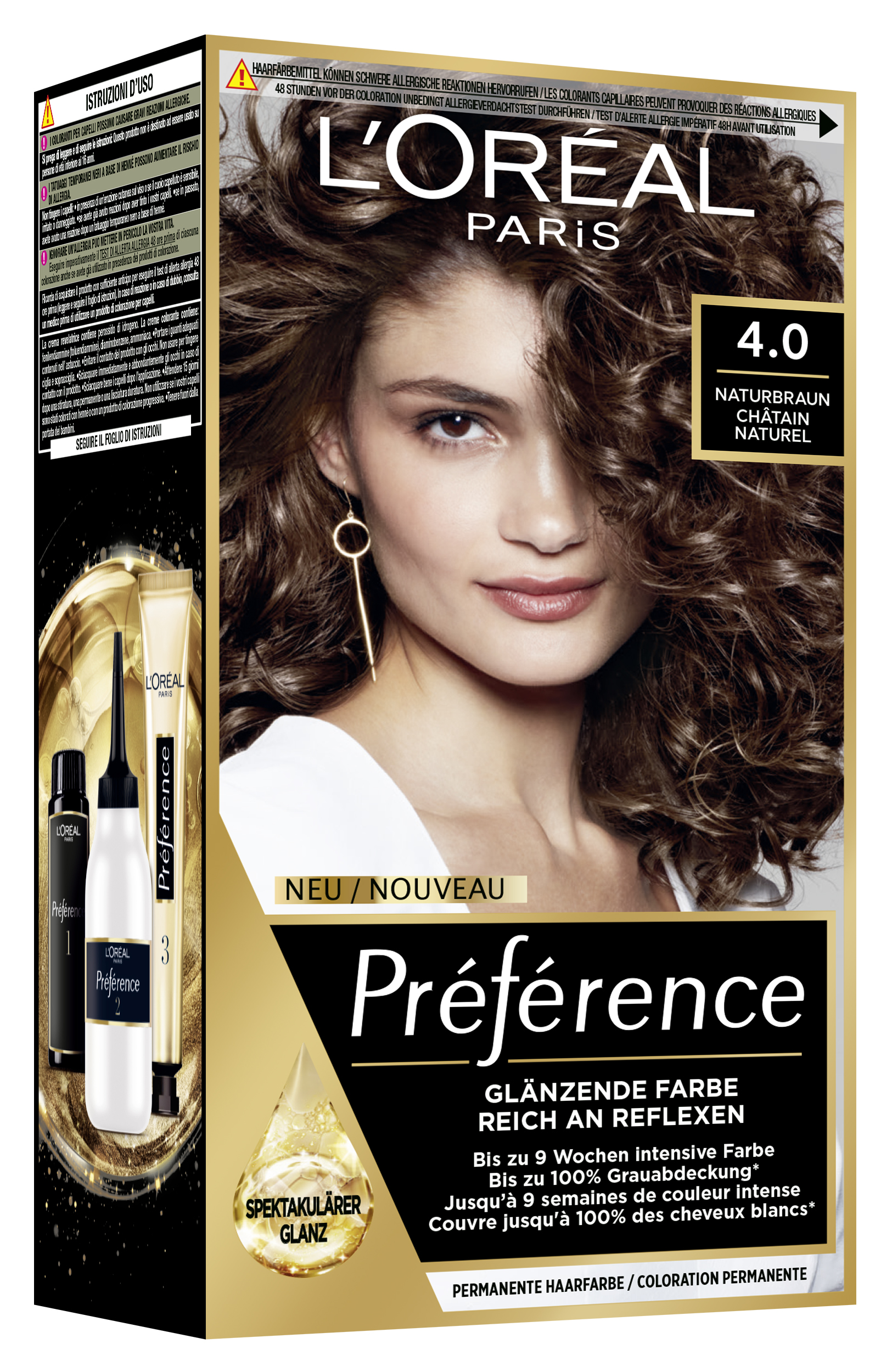 L’oréal Paris L’oreal Preference – Préférence 4 Naturbraun 1x