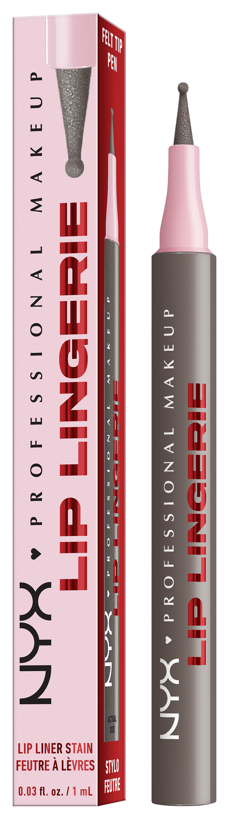 Nyx Professional Makeup Lip Lingerie - Lip Lingerie Lip Liner Stain Seamless All Day Stain Waterproof Wild Side 1ml