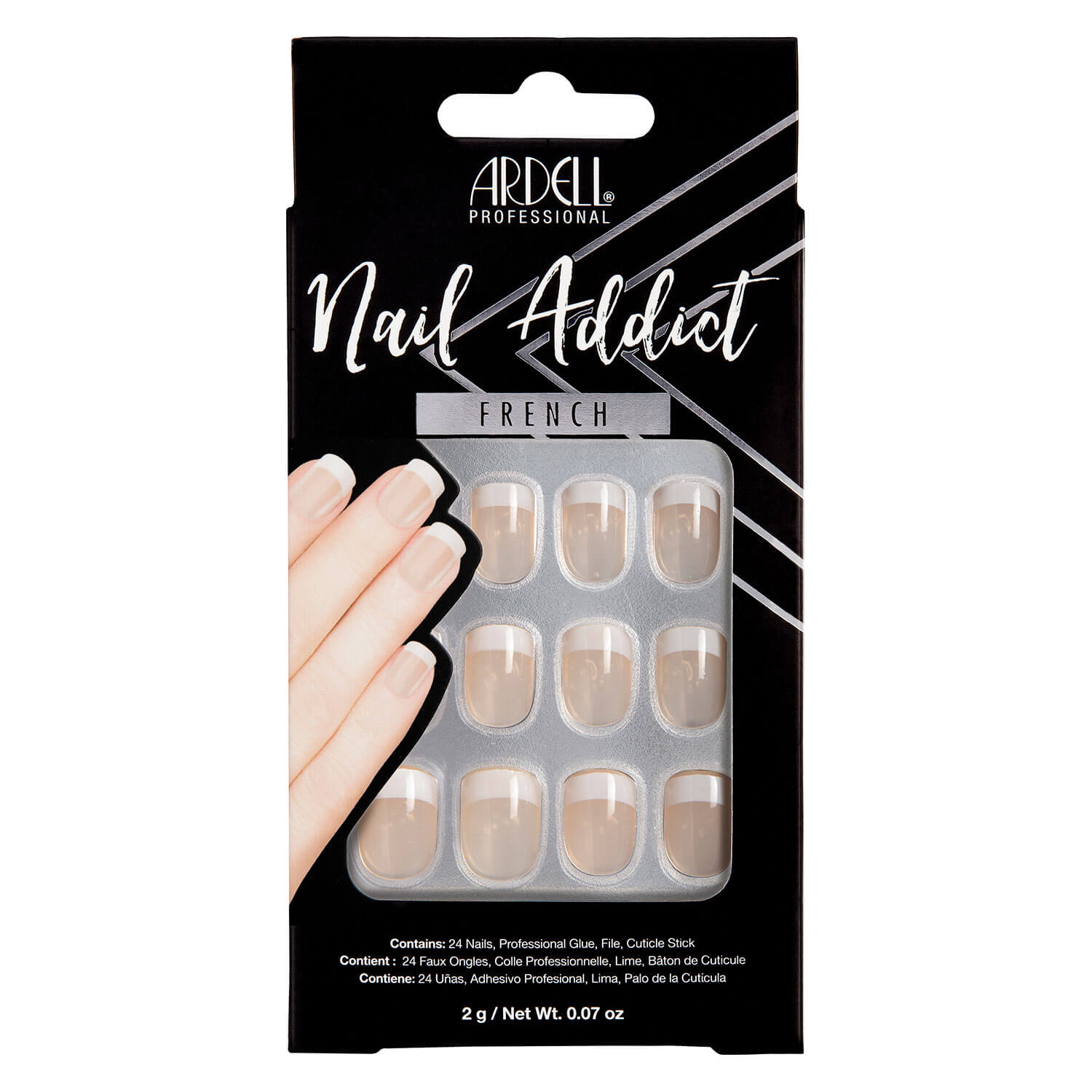 Ardell Nail Addict – Nail Addict Classic French 24x