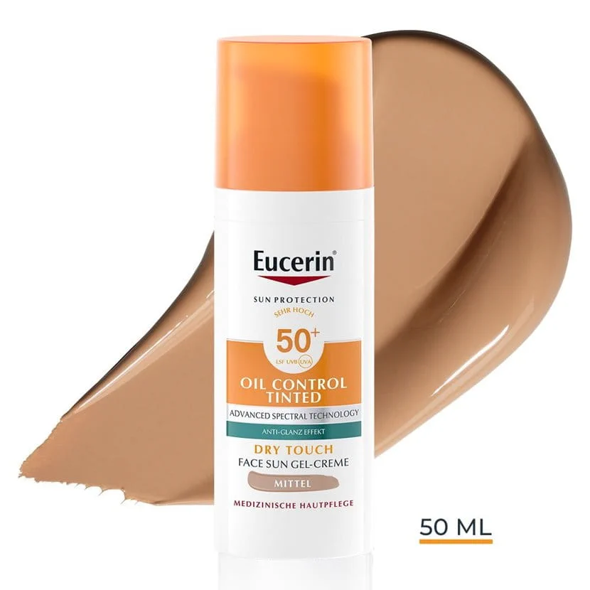 Eucerin - Sun Face Pigment Control Gel-Creme Getönt Medium Lsf 50+ 50ml