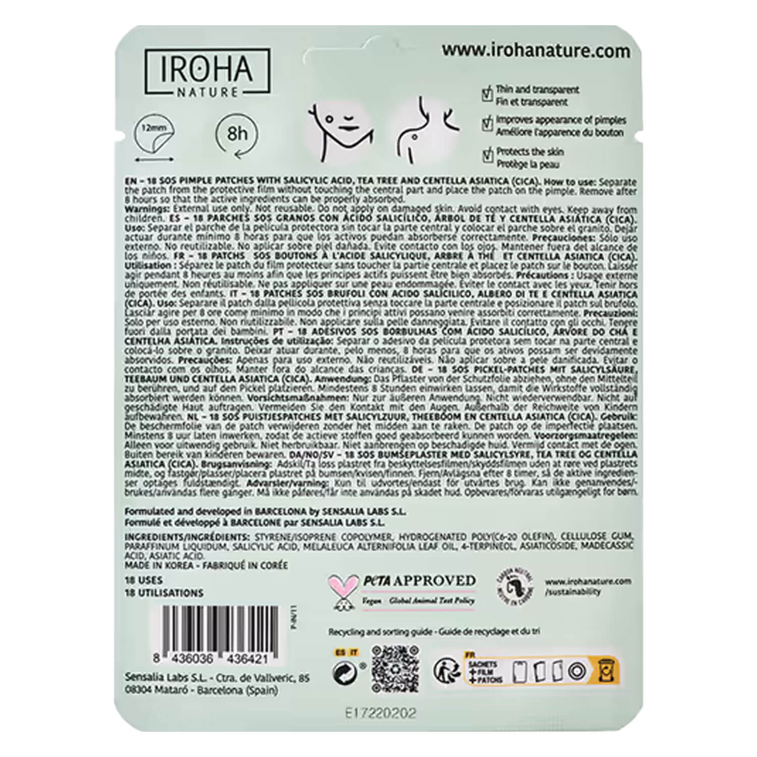 IROHA Iroha Nature - SOS Pimple Patches | PerfectHair.ch