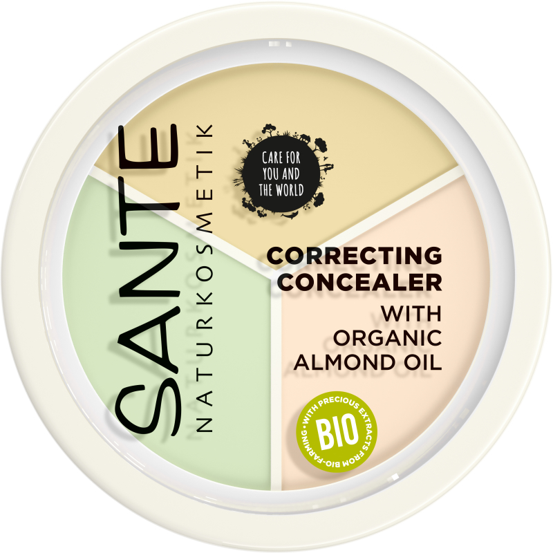 Sante - Concealer 3in1 Rosa/Grün/Beige 6g