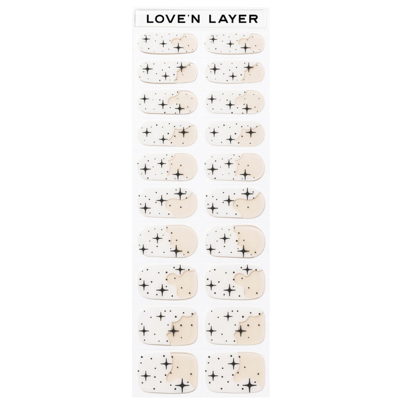 LoveNLayer - Night Sky White Nail