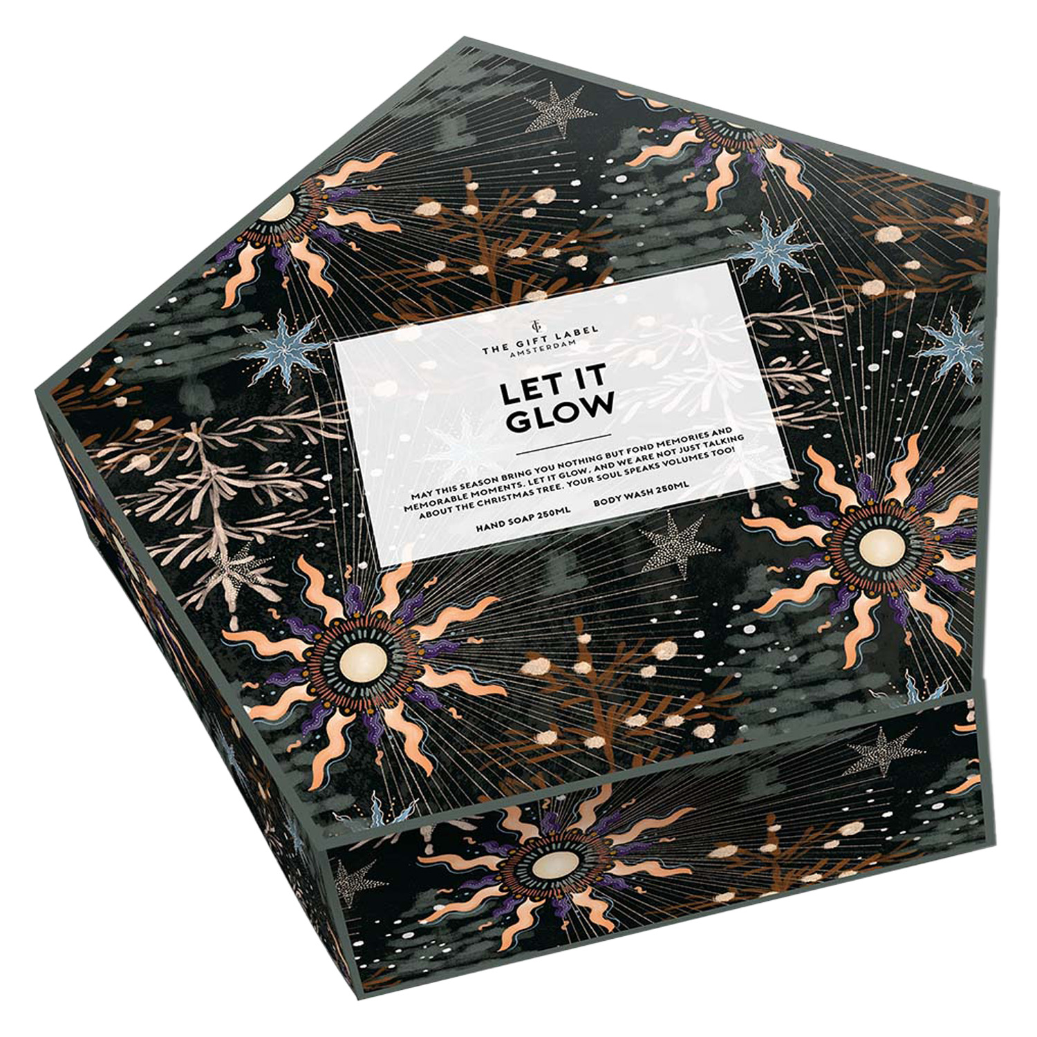 The Gift Label Tgl Gift - Let It Glow Pentagoinal Box
