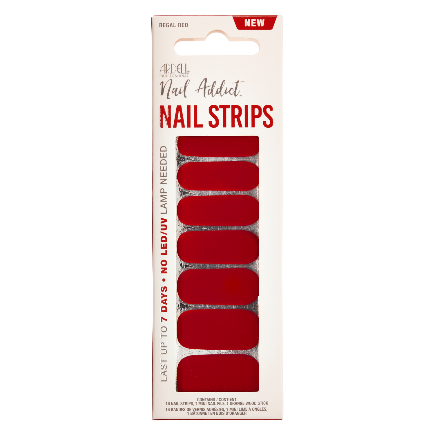 Ardell Nail Addict - Nail Strips Regal Red 1x