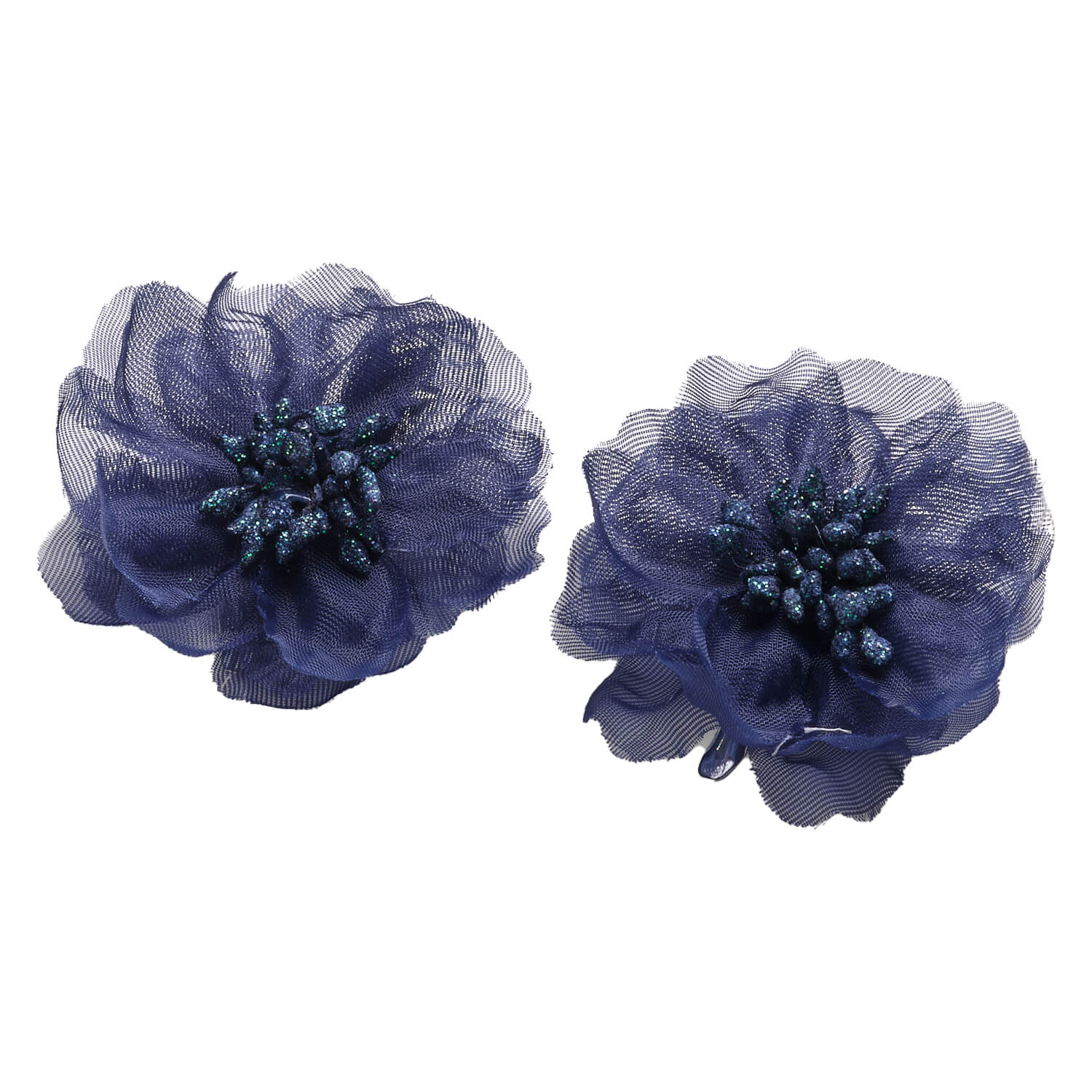 Trisa Celebride Stoffblume Clip Blau 2x