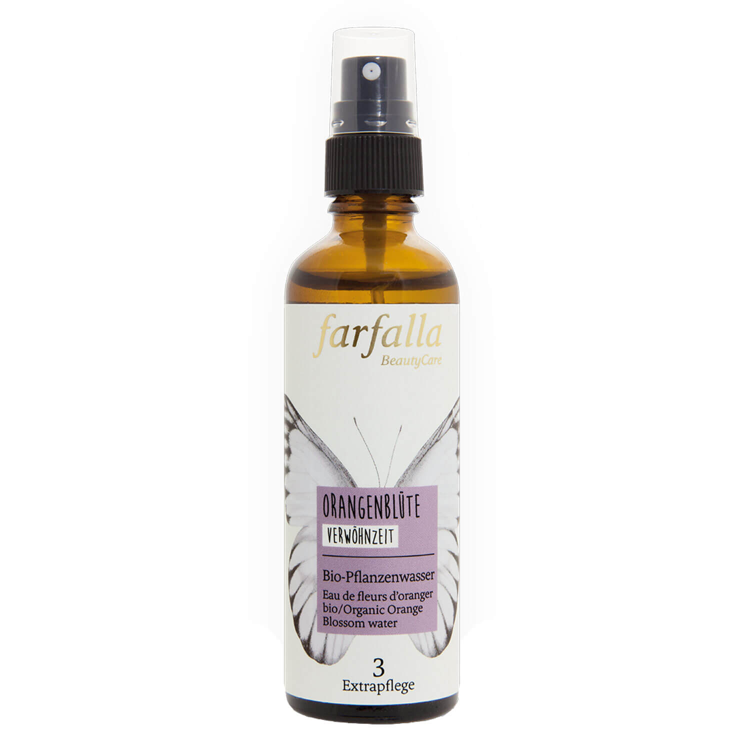 Farfalla Bio-Pflanzenwasser – Orangenblüte Bio-Pflanzenwasser Verwöhnzeit 75ml