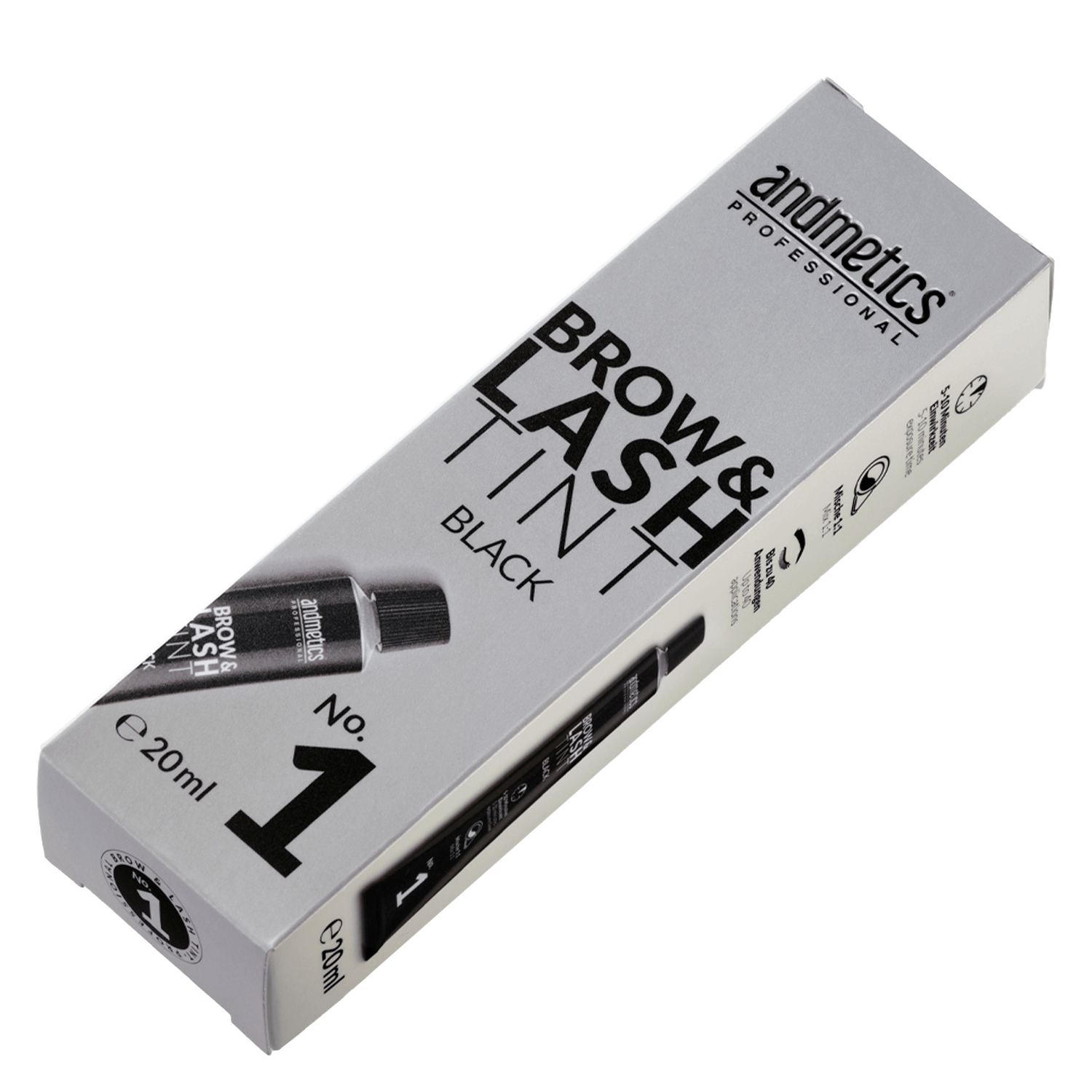 Andmetics Professional – Augenbrauen- & Wimpernfarbe Schwarz 20ml