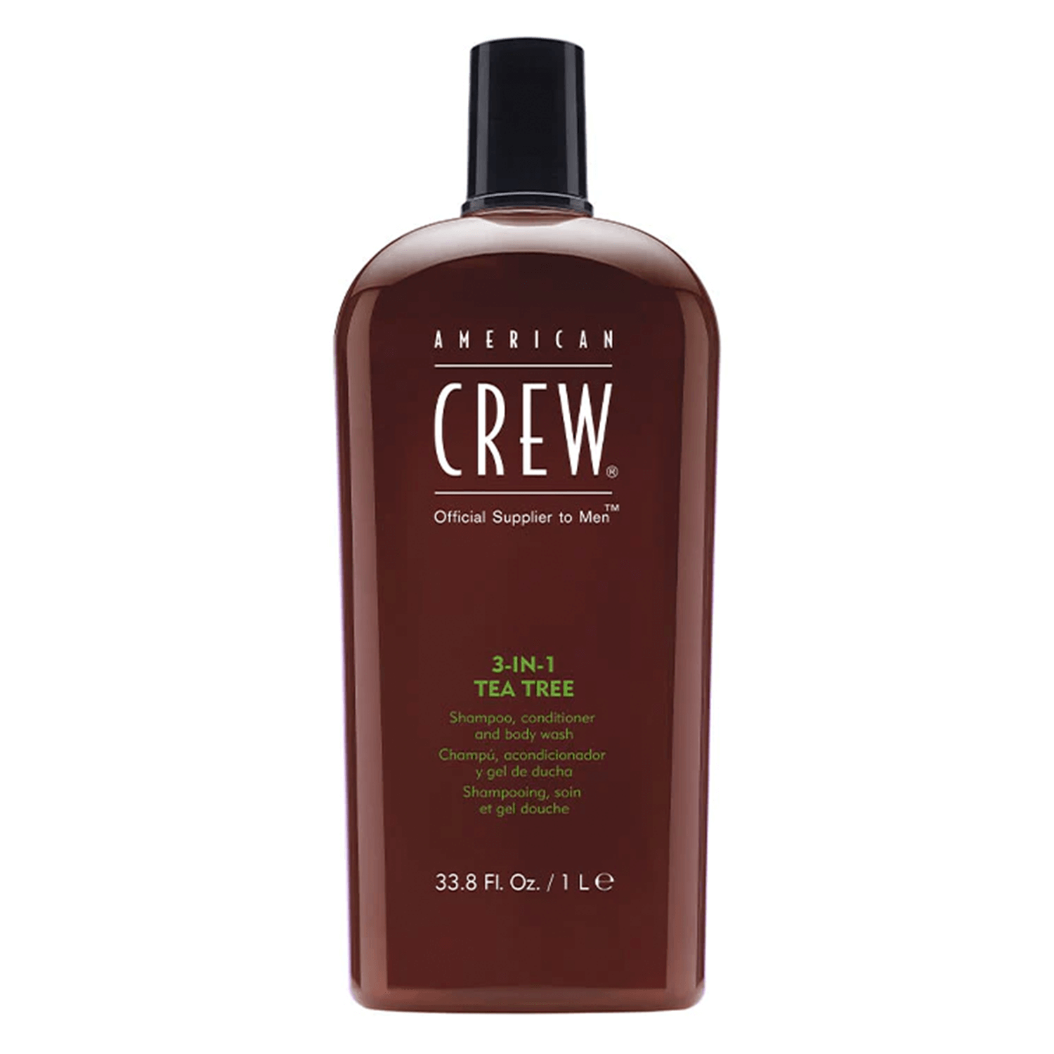 Crew Hair & Body Care - American Crew 3-In-1 Tea Tree Shampoo, Conditioner & Body Wash 1000ml