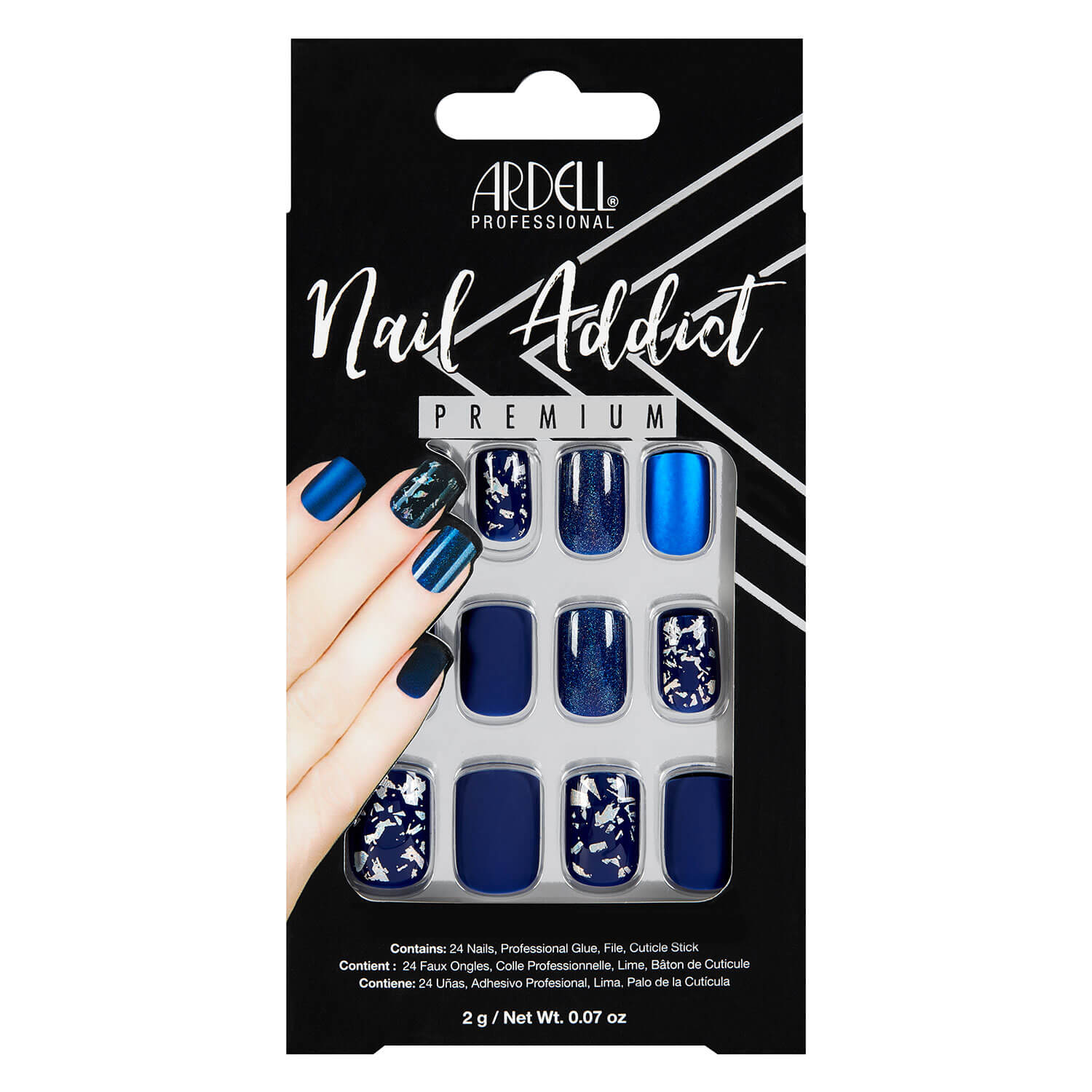 Ardell Nail Addict - Nail Addict Matte Blue 24x