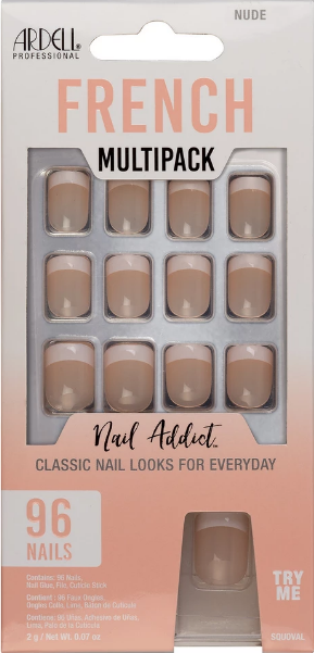 Ardell Nail Addict – French Nude Multipack 96x
