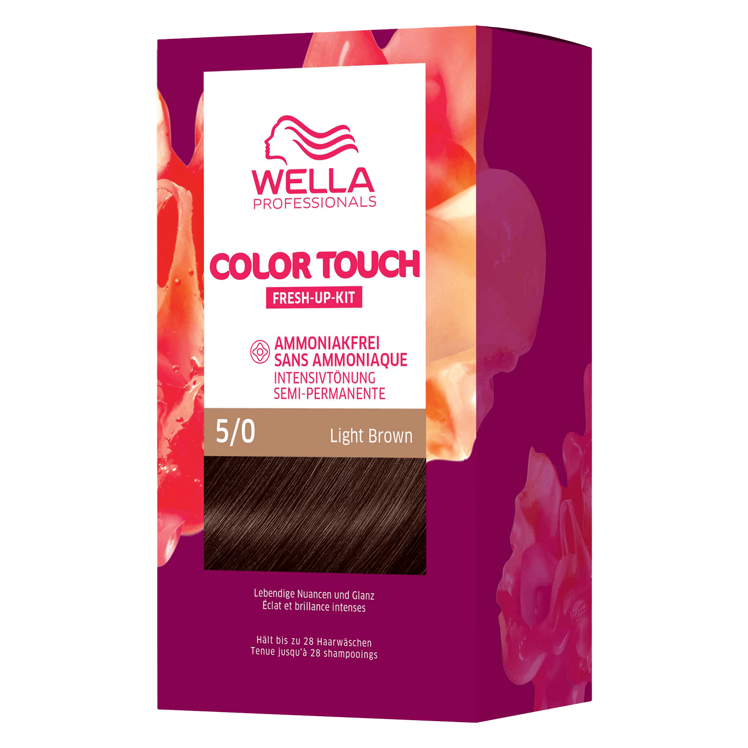 Wella Ct – Fresh Up Kit Pure Naturals 5/0 Light Brown
