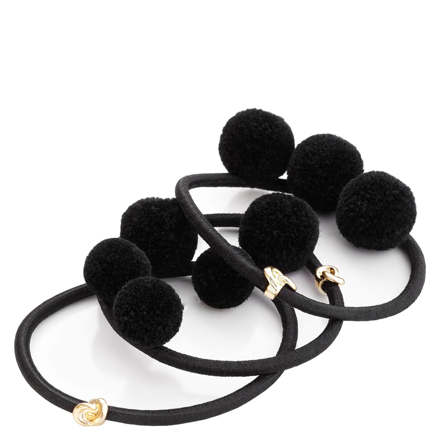 Corinne World – Hair Tie Pom Pom Ibiza Black 3x