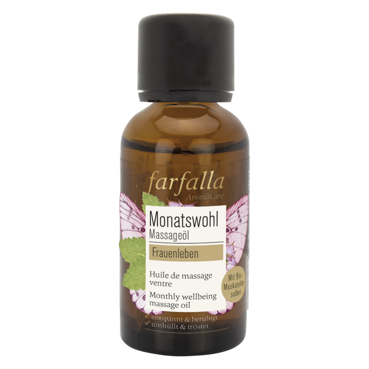 Farfalla Frauenleben - Muskatellersalbei Monatswohl Massageöl