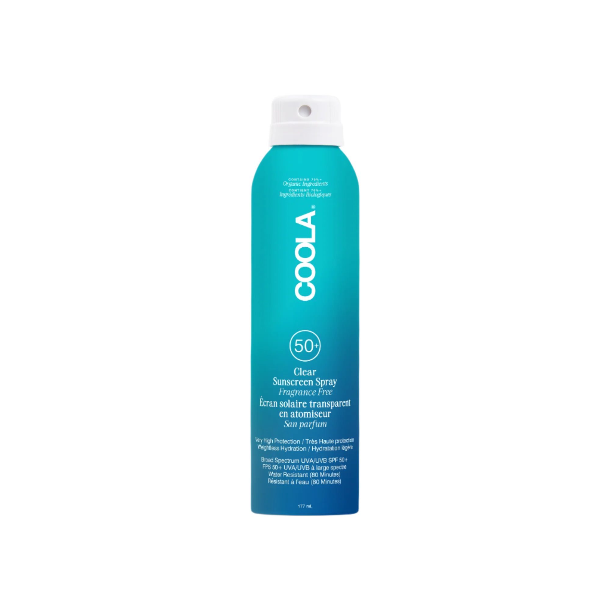 Coola – Classic Body Organic Sunscreen Spray Spf50 Fragrance Free 177ml