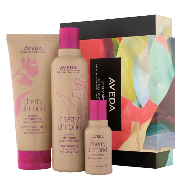 Image of aveda specials - cherry almond hair & body softening trio Set