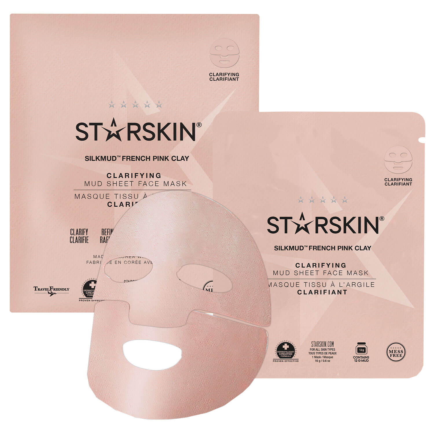 Starskin – Silkmud French Pink Clay Clarifying Mask 1x