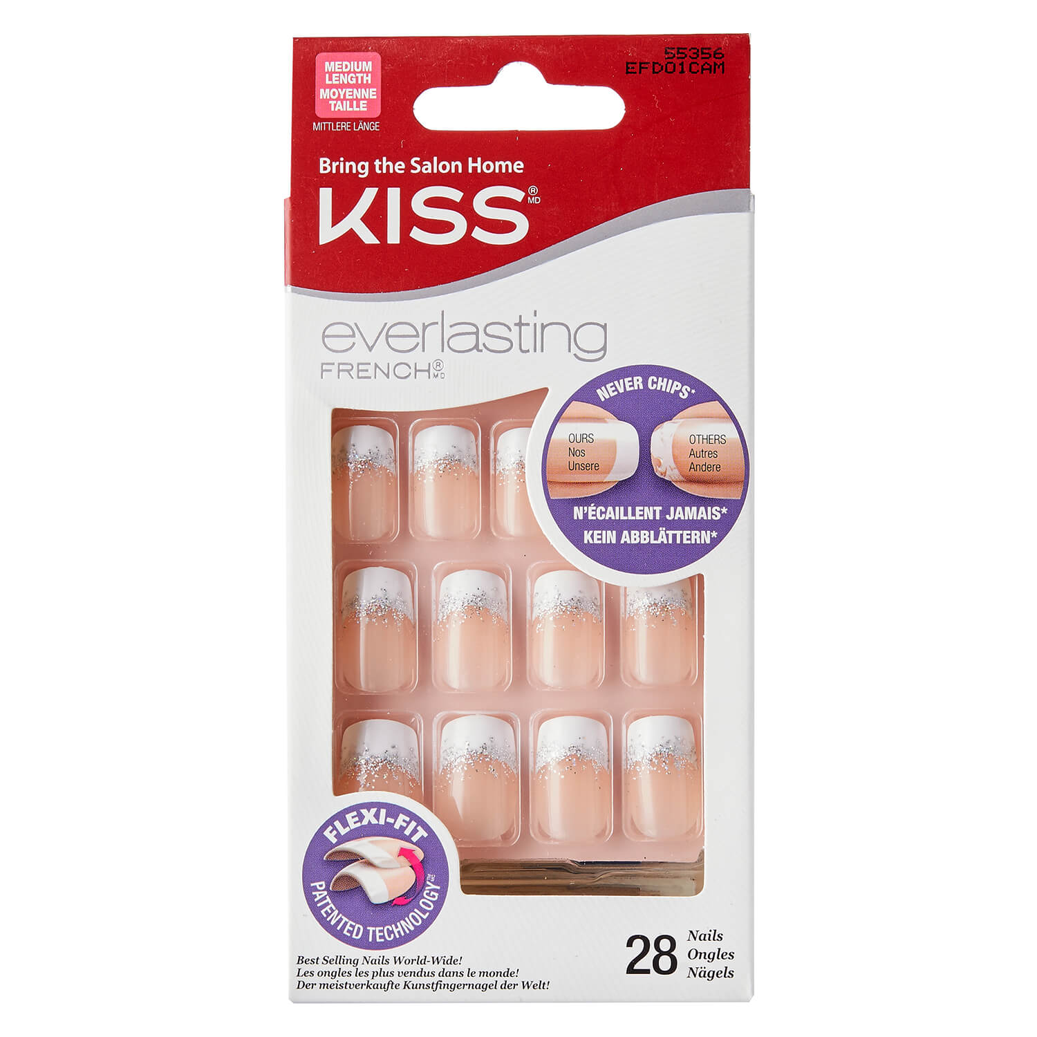 Kiss Kiss Nails Everlasting French Nail Wedding Veil Perfecthairch