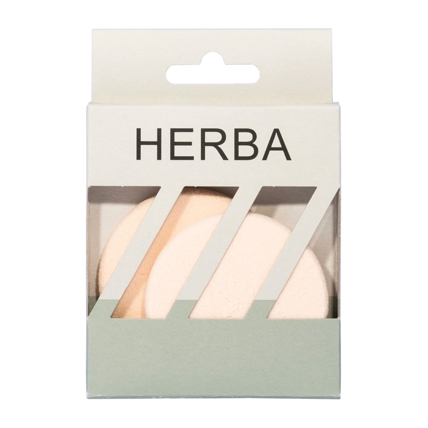 Herba - Make-Up Schwämmchen Rund Beige 2 Stk. 2stk