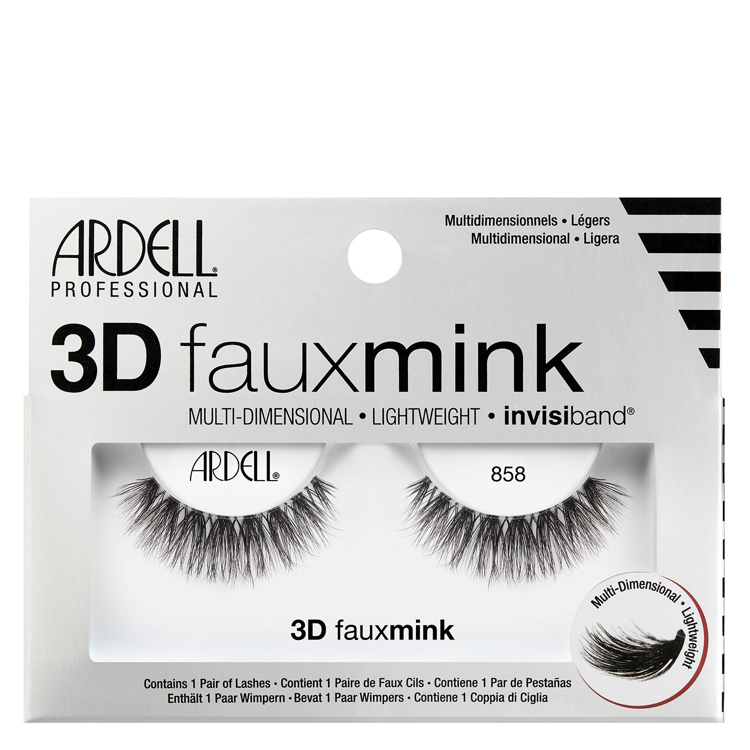 Ardell False Lashes - 3d Faux Mink 858 1x