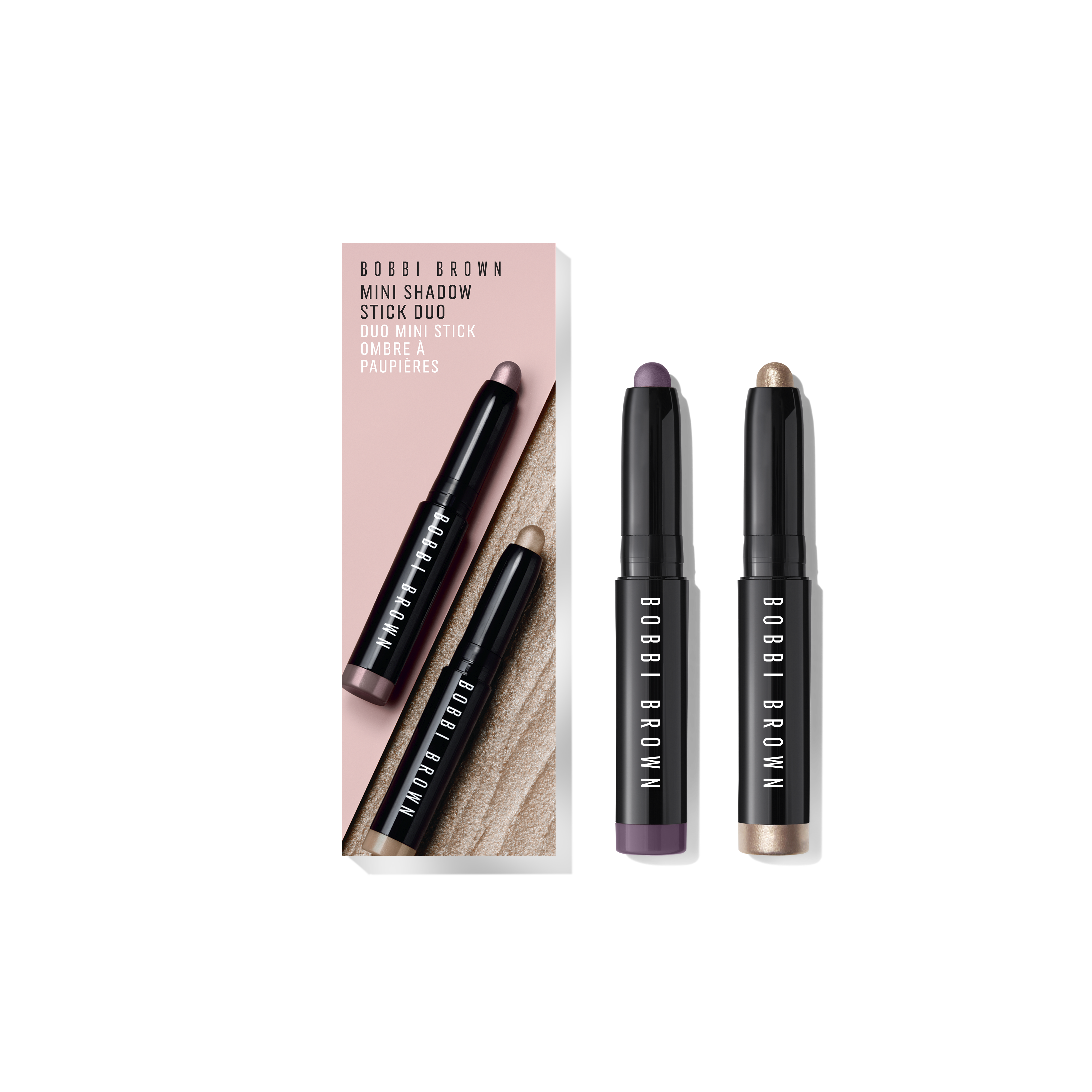 Bobbi Brown Bb Eye Shadow – Mini Long-Wear Cream Shadow Stick Duo – Mica/Dusty Mauve 1x