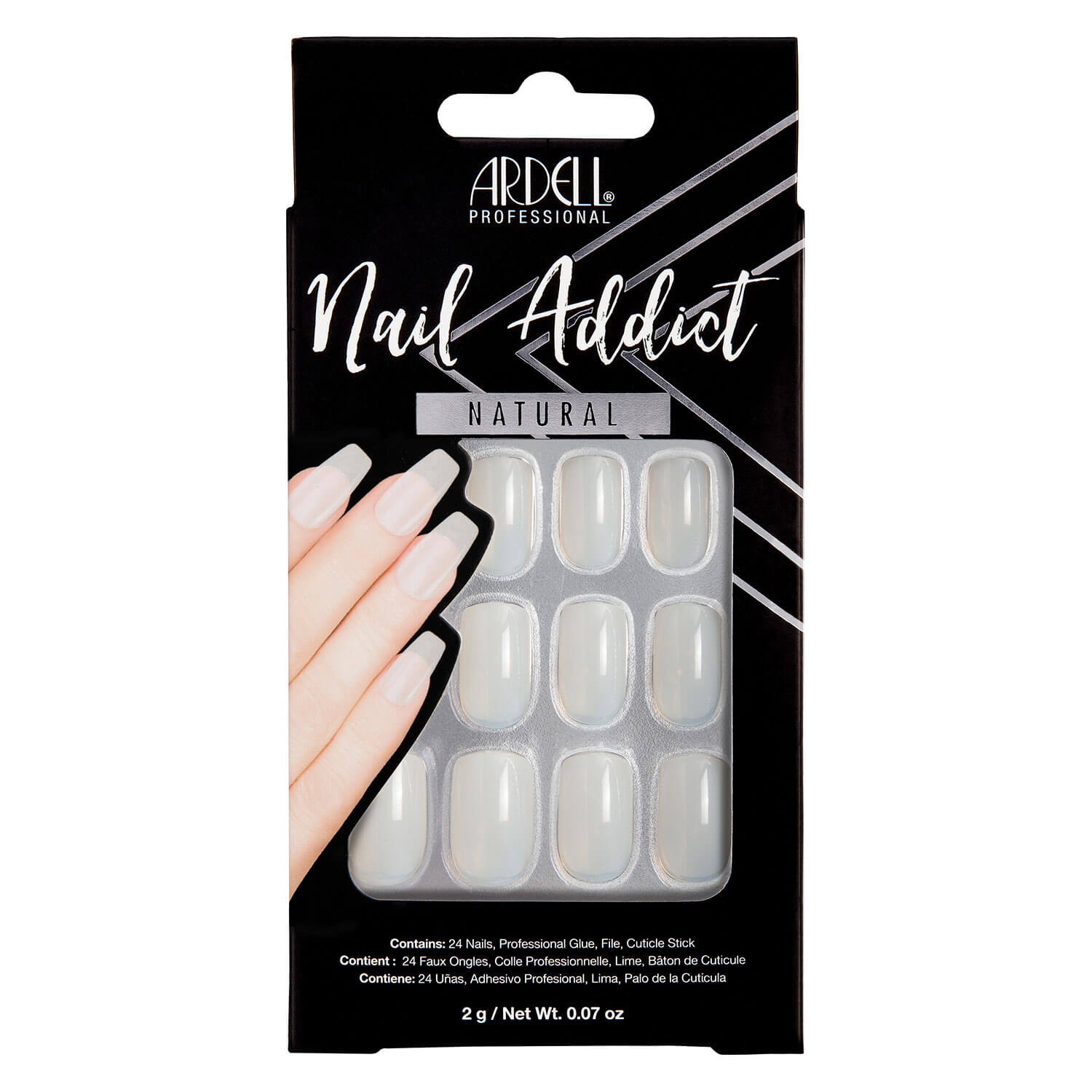 Ardell Nail Addict – Nail Addict Natural Long 24x