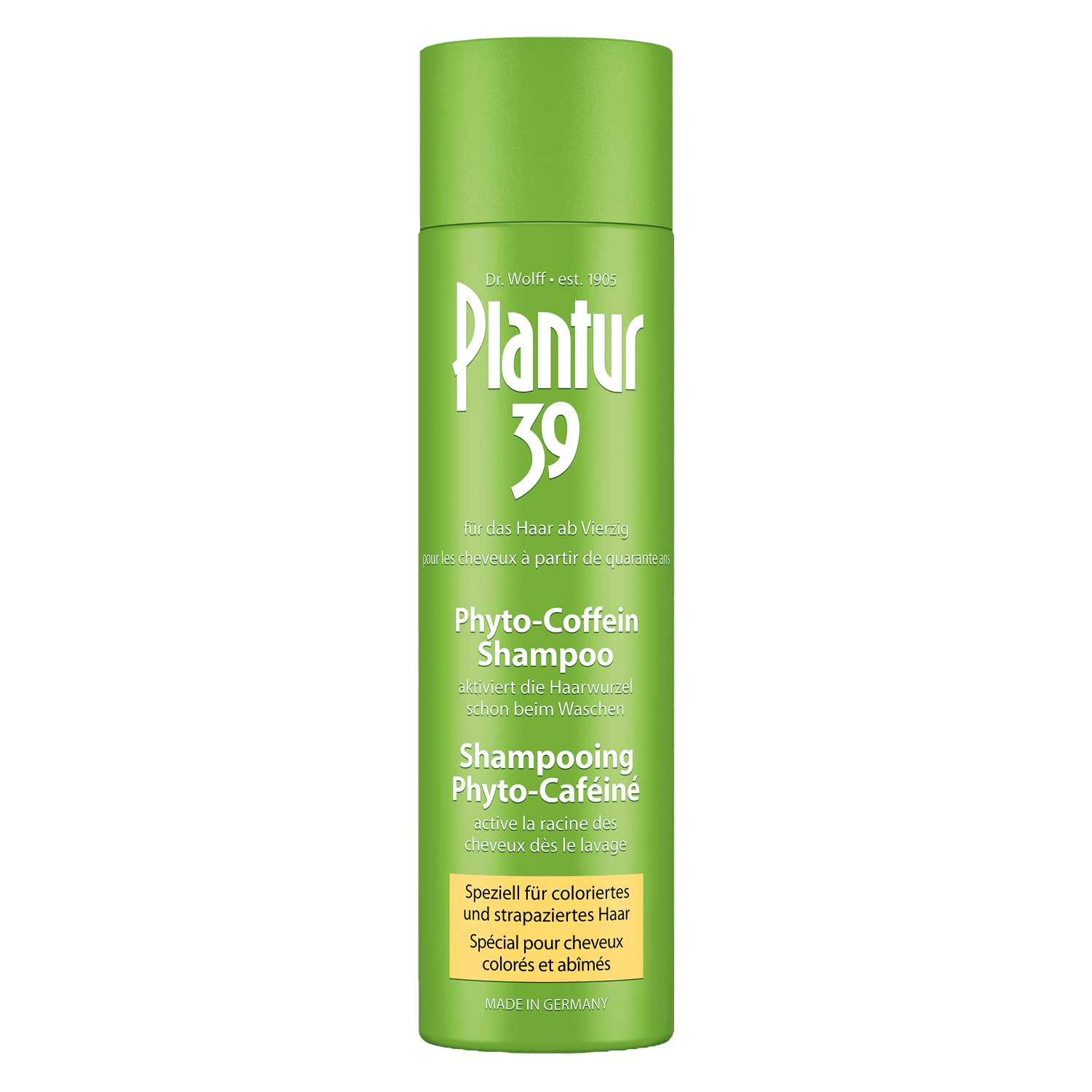 Plantur 39 – Coffein-Shampoo Speziell Für Coloriertes Und Strapaziertes Haar 250ml
