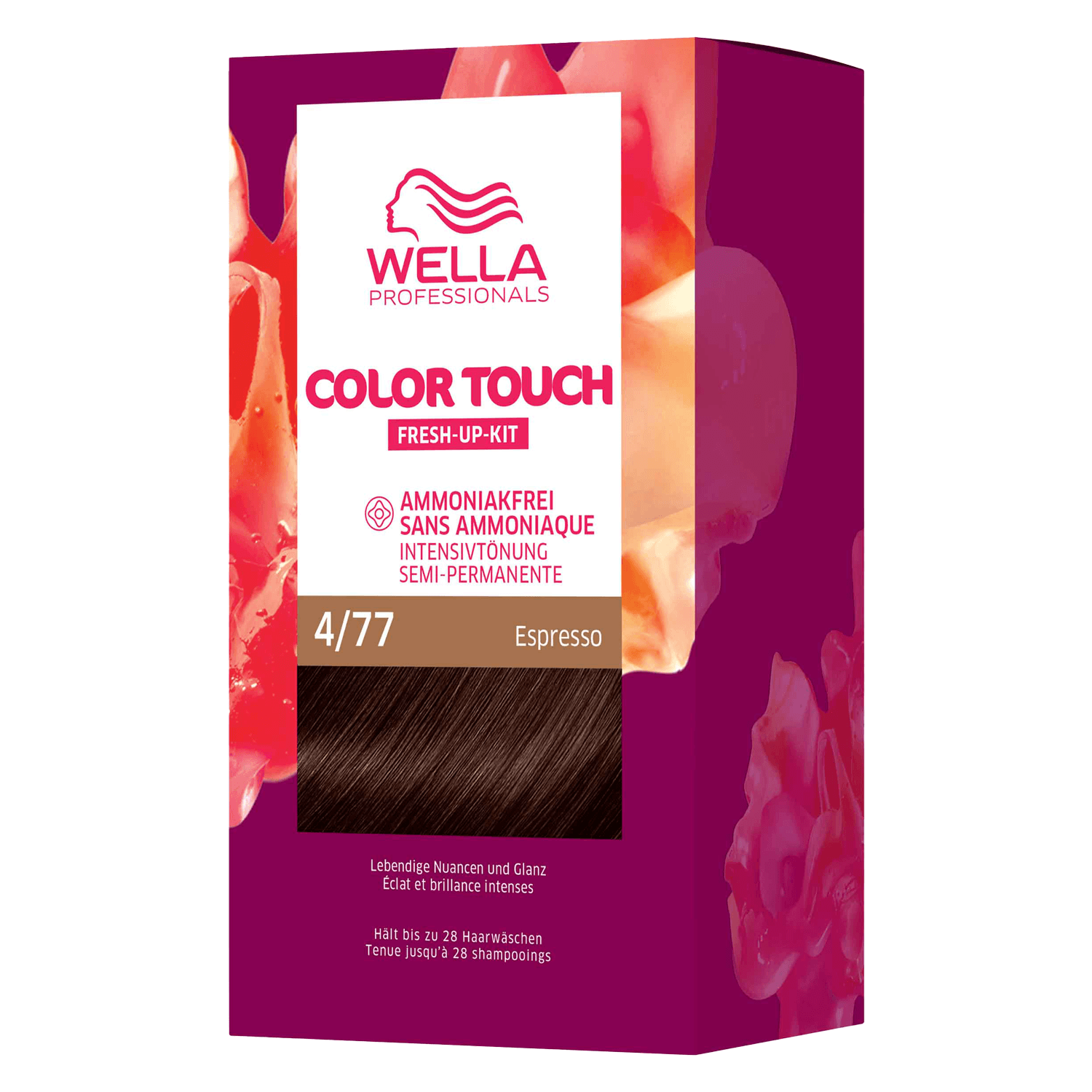 Wella Ct – Fresh Up Kit Pure Naturals 4/77 Espresso
