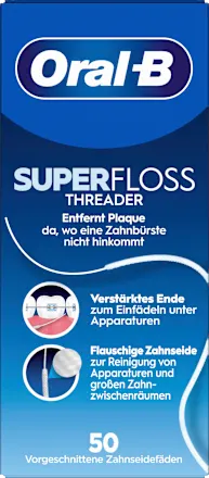 Oral B – Threader Zahnseide 50 Fäden 1x
