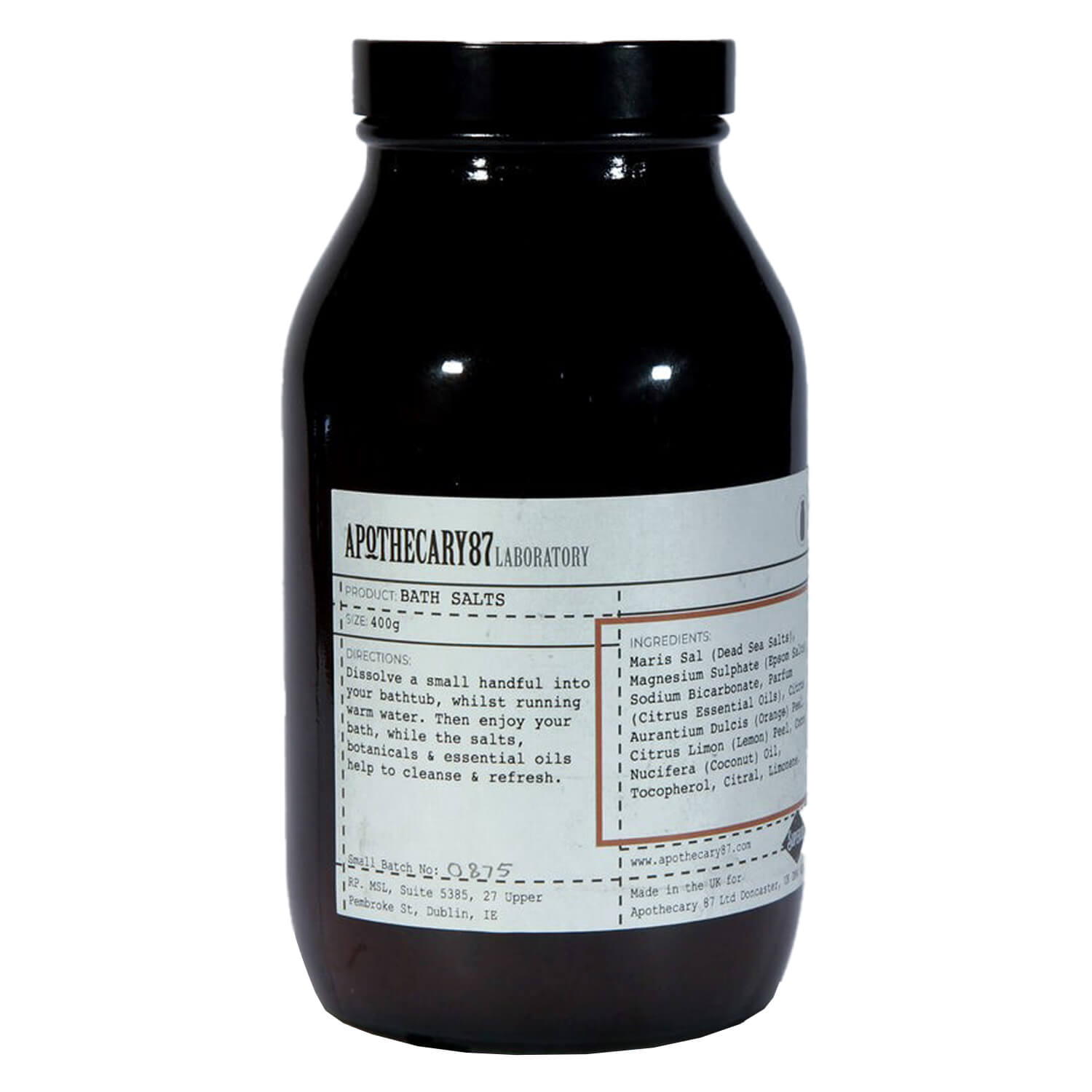 Apothecary87 Bath Salts 400g