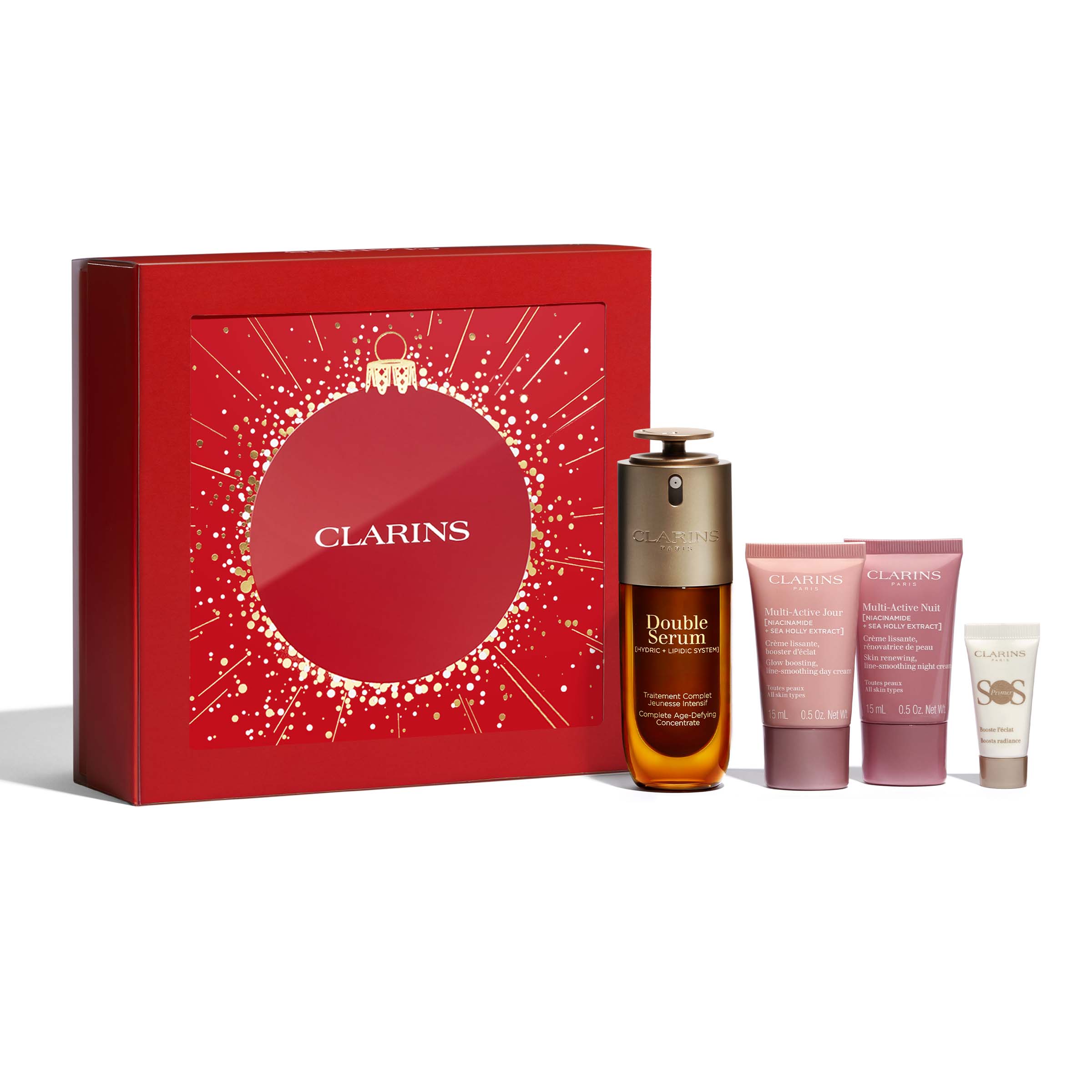 Clarins Specials – Double Serum & Multi Active Holiday Season Set 1x