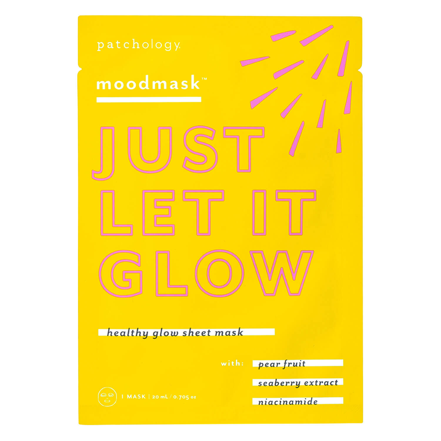 Patchology Moodmask – Just Let It Glow Sheet Mask 1x
