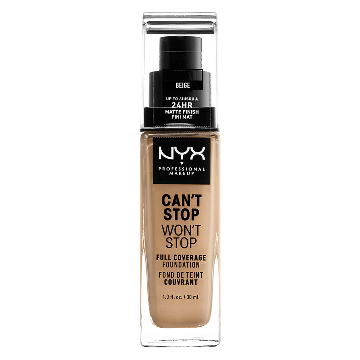Nyx Professional Makeup Can’t Stop Won’t Stop – Full Coverage Foundation Beige 30ml