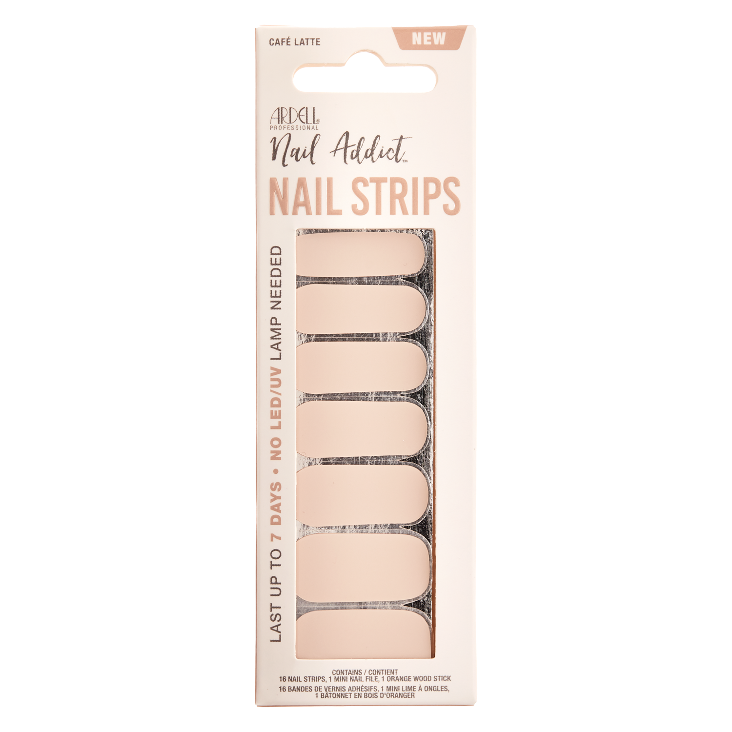 Ardell Nail Addict – Nail Strips Café Latte 1x
