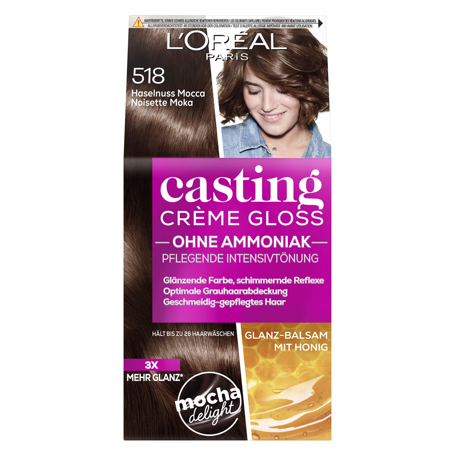 L'oréal Paris Loréal Casting - Crème Gloss 518 Haselnuss Mocca 1x