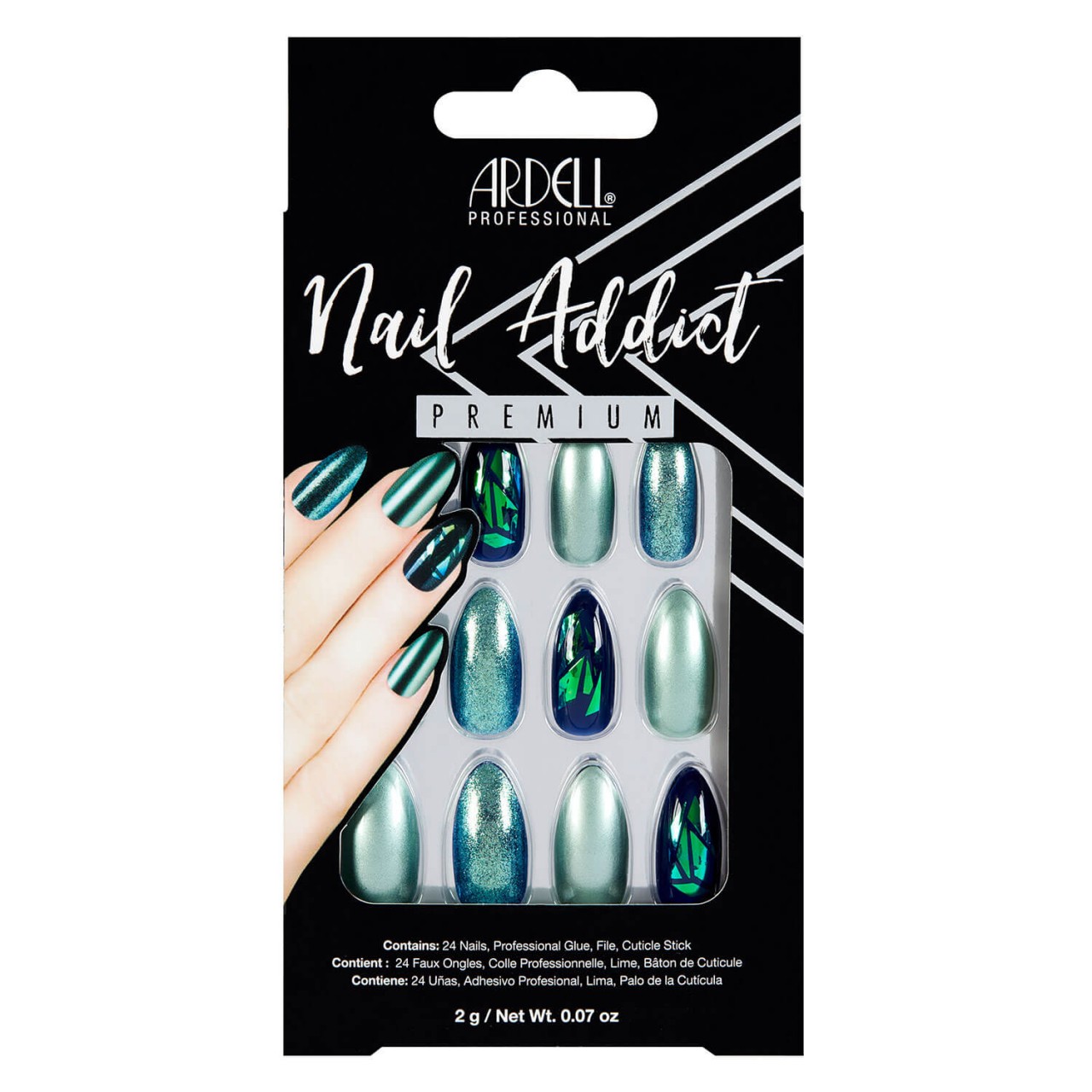 Nail Addict - Nail Addict Green Glitter Chrome