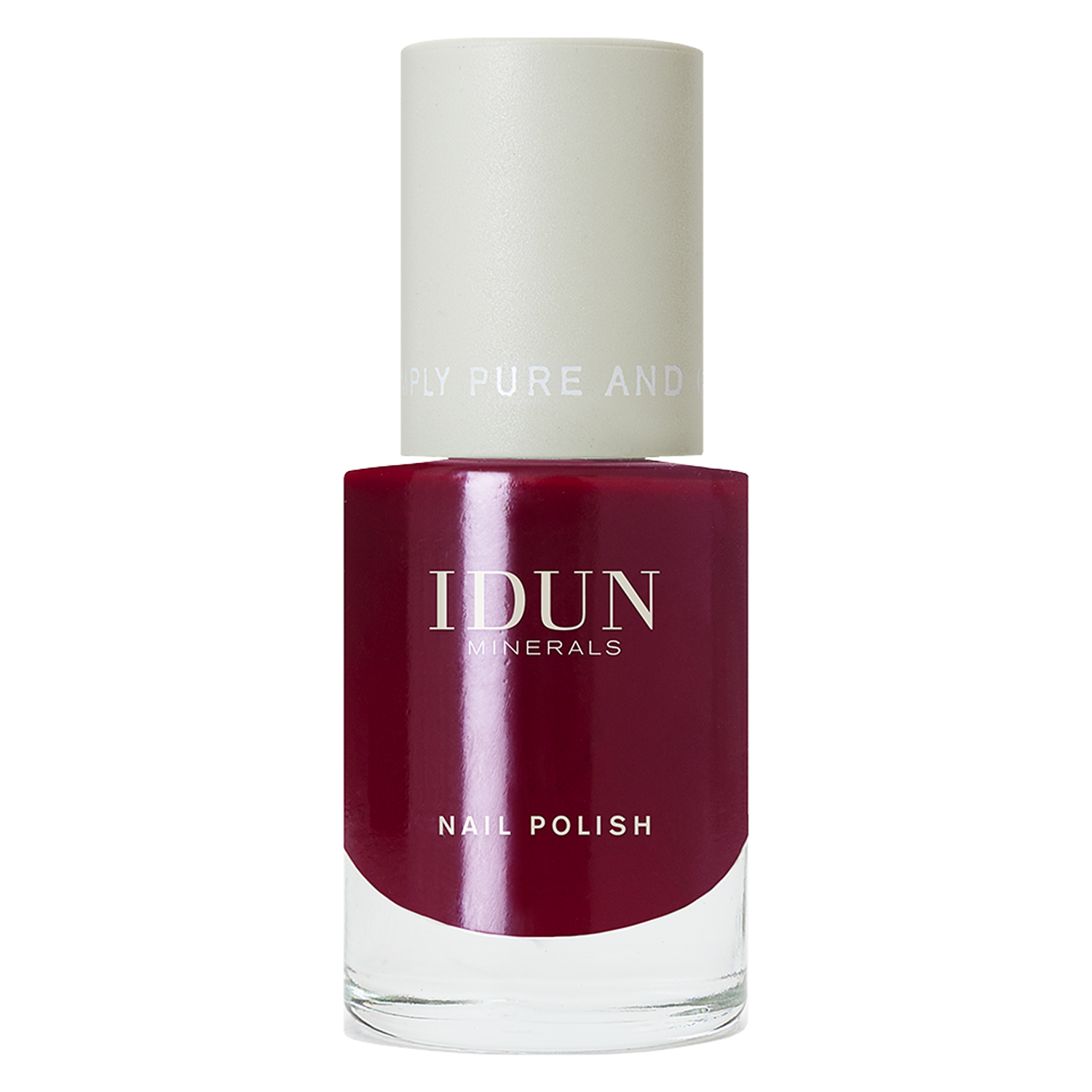 Idun Minerals Idun Nails – Nail Polish Jaspis Burgundy Red 11ml
