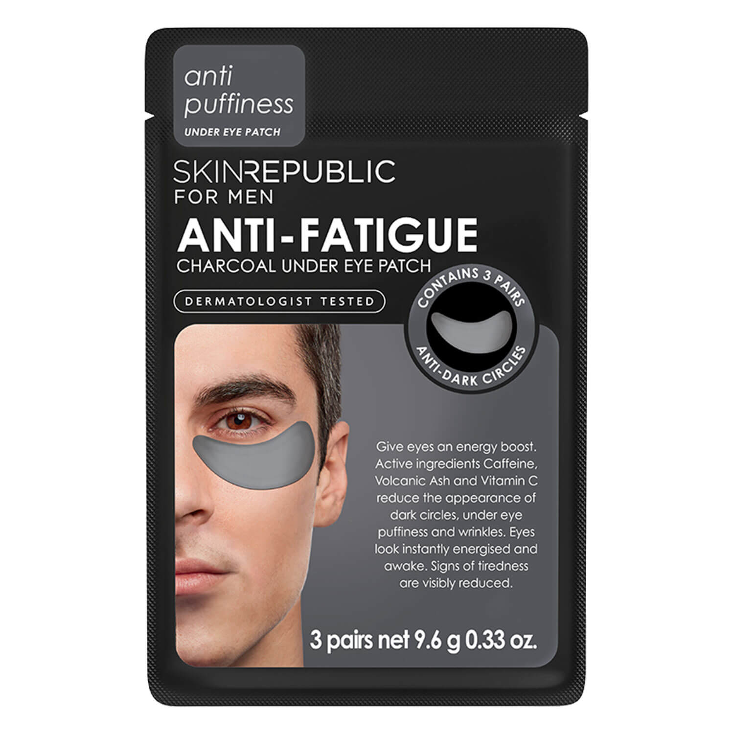 Skin Republic – Men’s Anti-Fatigue Under Eye Patch 3x