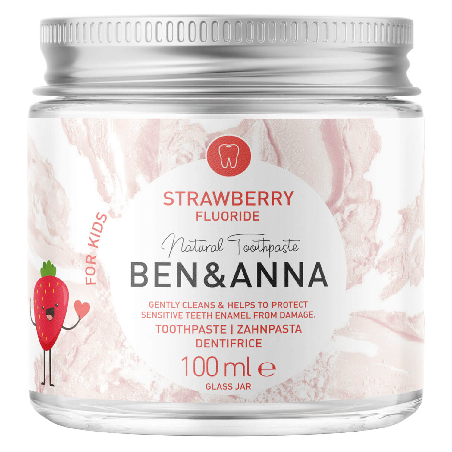 Ben&Anna – Toothpaste Strawberry Fluorid 100ml