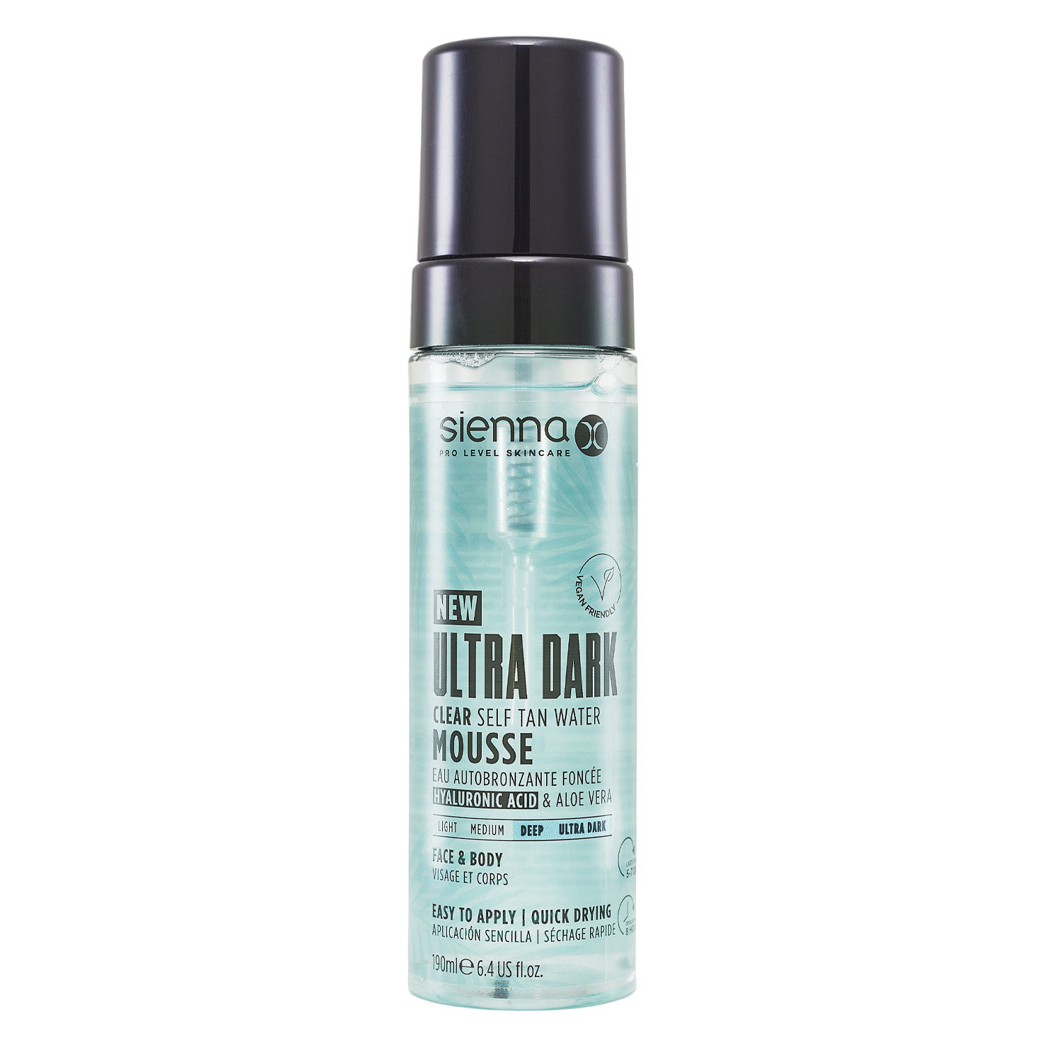 Sienna X - Ultra Dark Clear Self Tan Water Mousse 190ml