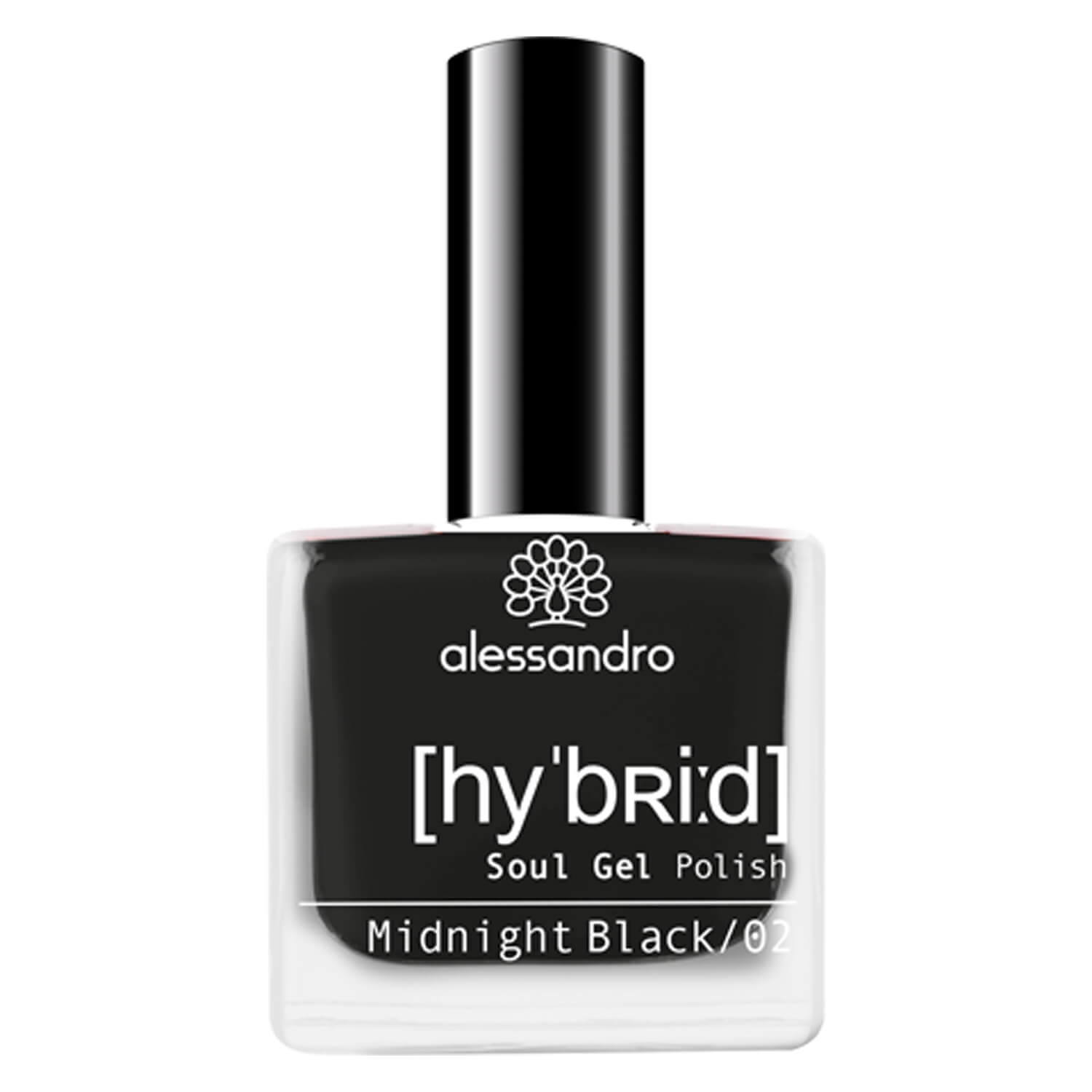 Alessandro Hybrid - Soul Gel Polish Midnight Black 8ml