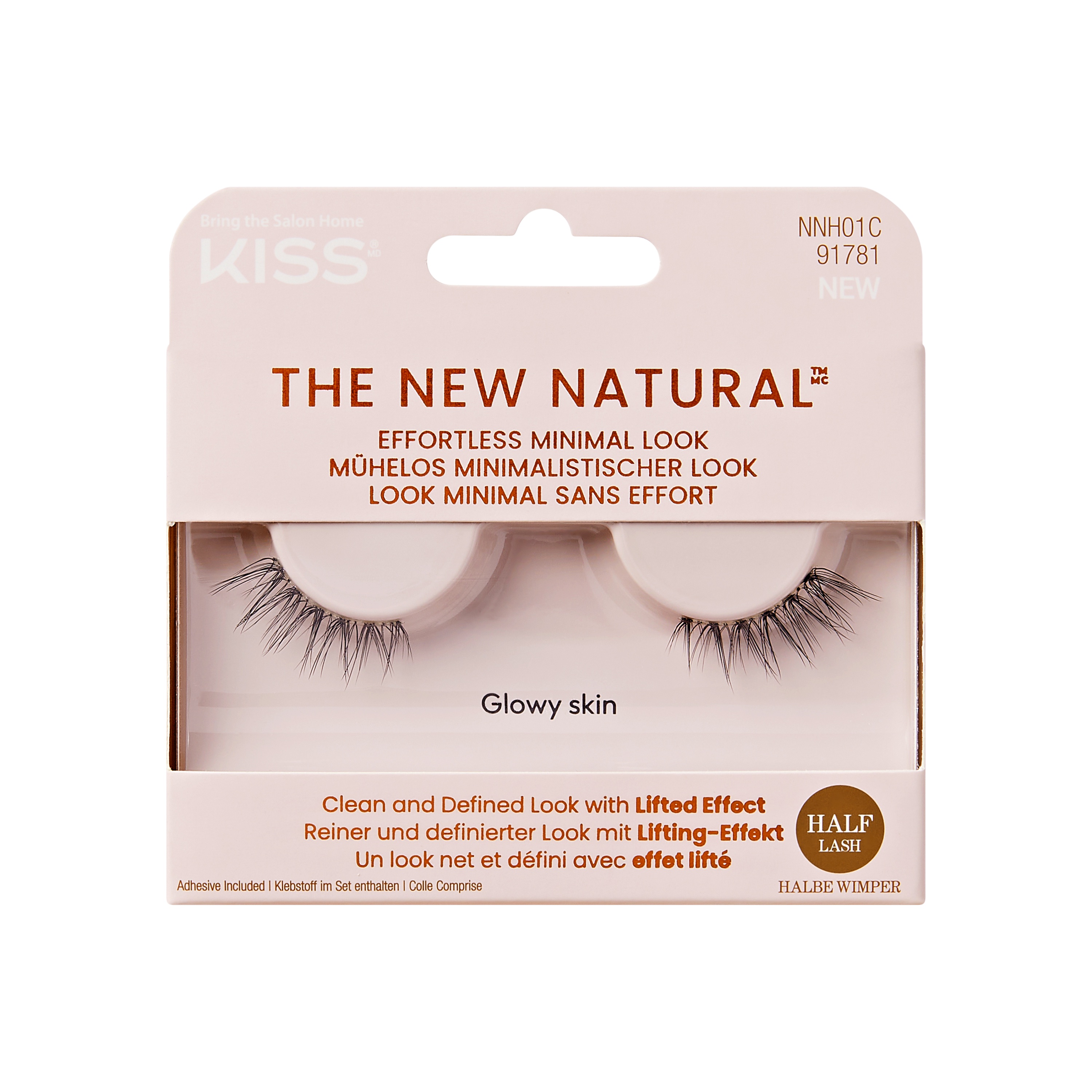 Kiss Lashes – Ks The New Natural Half Lash 01 1stk