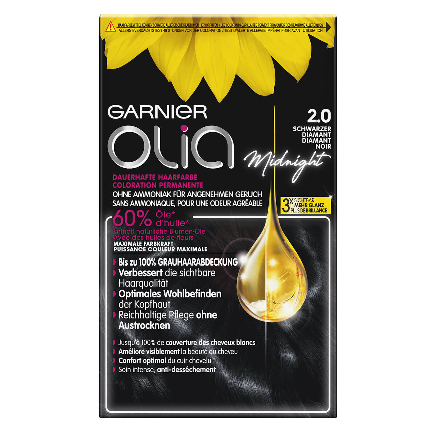 Garnier Olia – 2.0 Schwarzer Diamant 1x