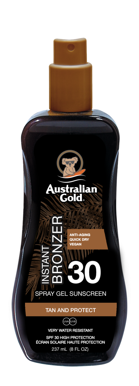 Australian Gold - Spf 30 Spray Gel With Bronzer