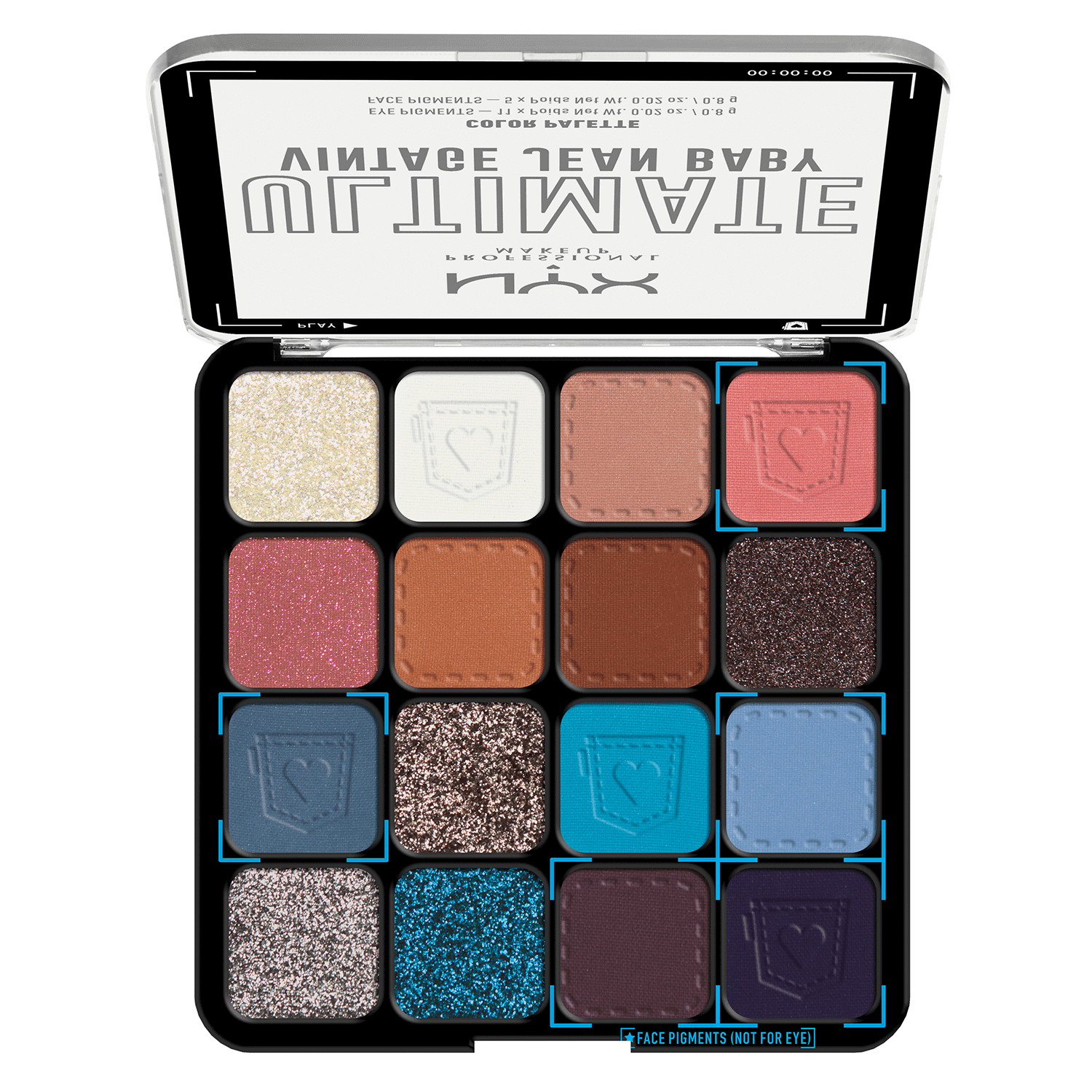 Nyx Professional Makeup Nyx Palette – Ultimate Shadow Palette Vintage Jean Baby