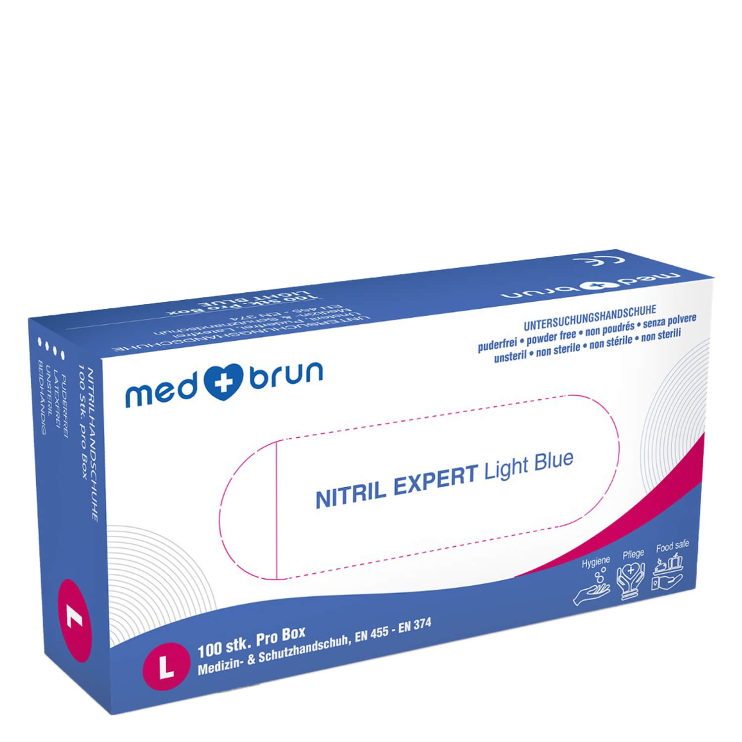 Medbrun - Nitril Handschuhe Expert Light Blue M