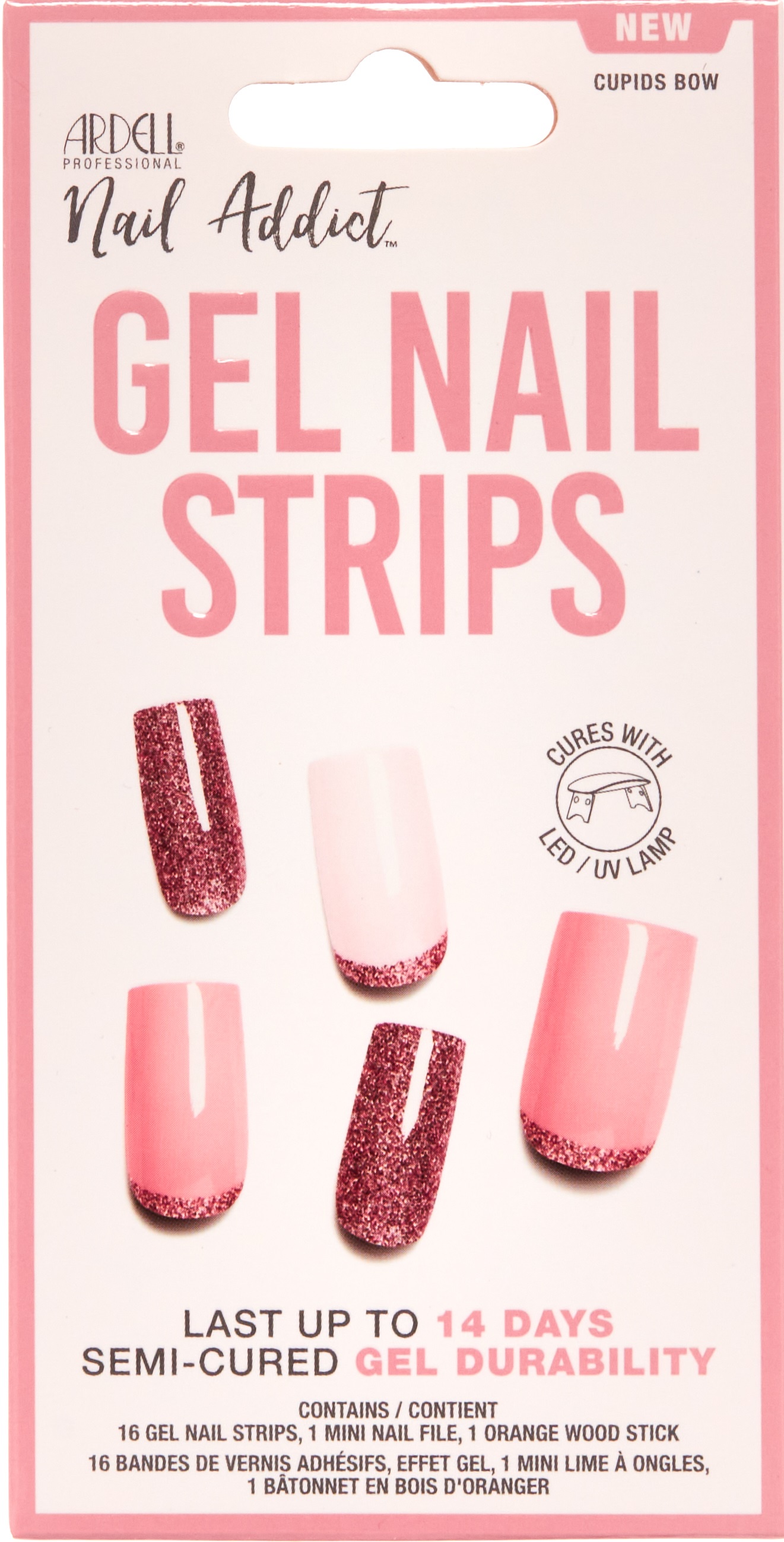 Ardell Nail Addict – Gel Strips Cupids Bow 1x